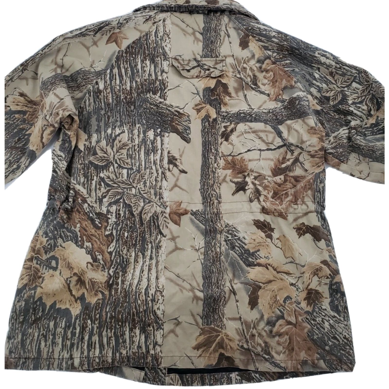 Vintage Cabela's Men's Realtree Camouflage Hunting Jacket Mid-Length Waterproof Breathable Outdoor Brown L Size US L / EU 52-54 / 3 - 2 Thumbnail
