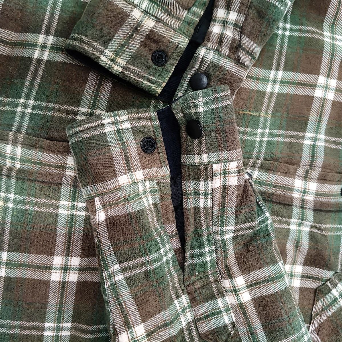 Japanese Brand Vintage Clothes Truck Quilted Flannel Jacket Size US L / EU 52-54 / 3 - 15 Thumbnail