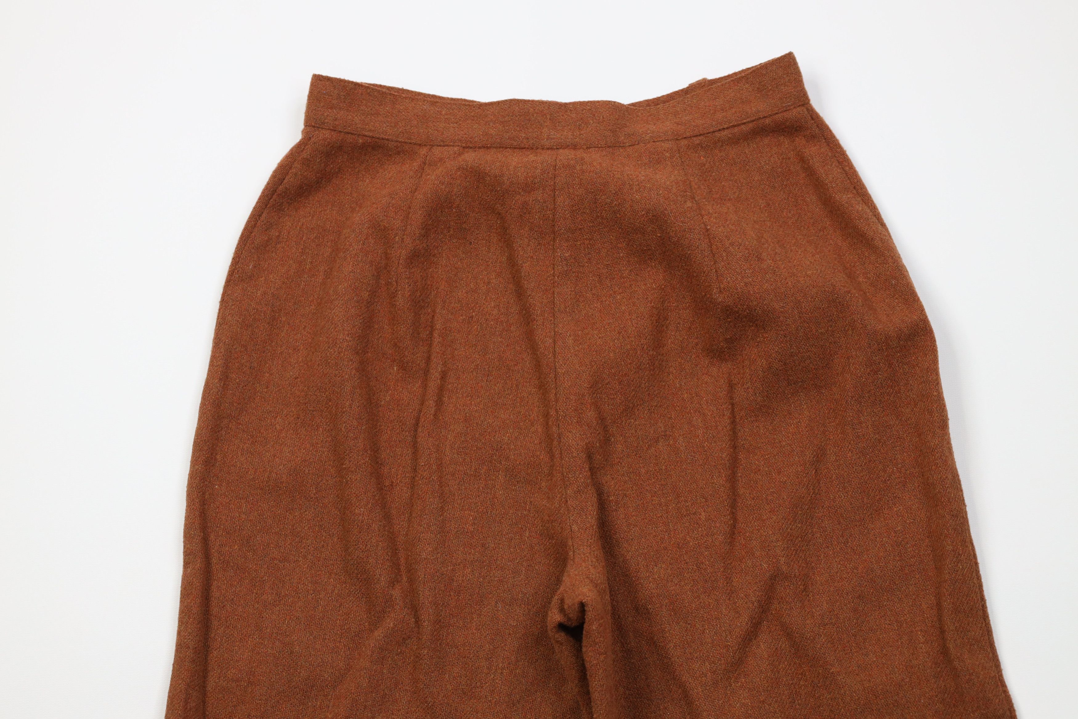 Vintage Vintage 70s Streetwear Flared Chino Pants Rust Brown USA Size 30" / US 8 / IT 44 - 10 Thumbnail