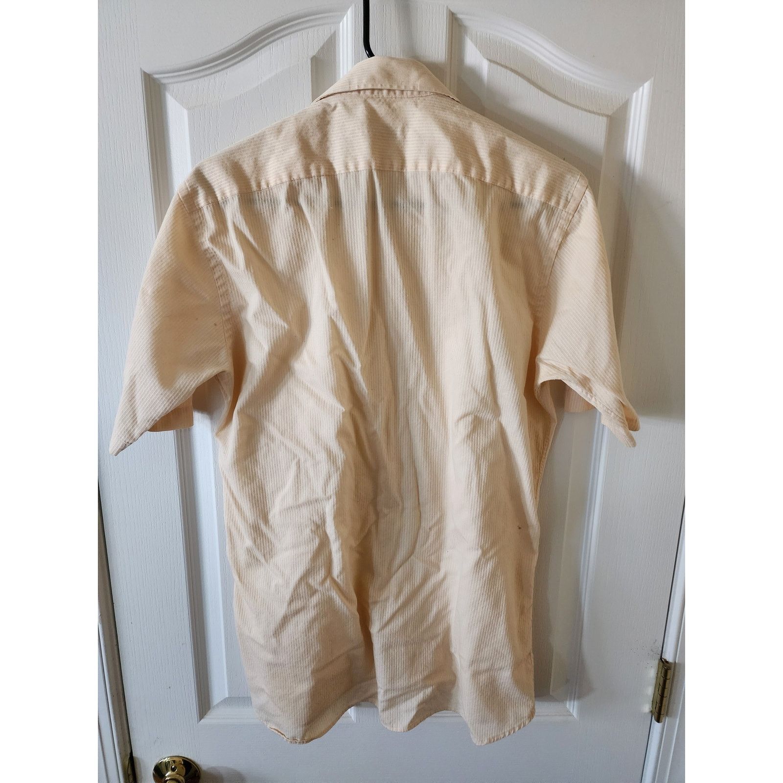 Dior Christian Dior Vintage Short Sleeve Shirt 15 M Cream Yellow Size US M / EU 48-50 / 2 - 2 Thumbnail