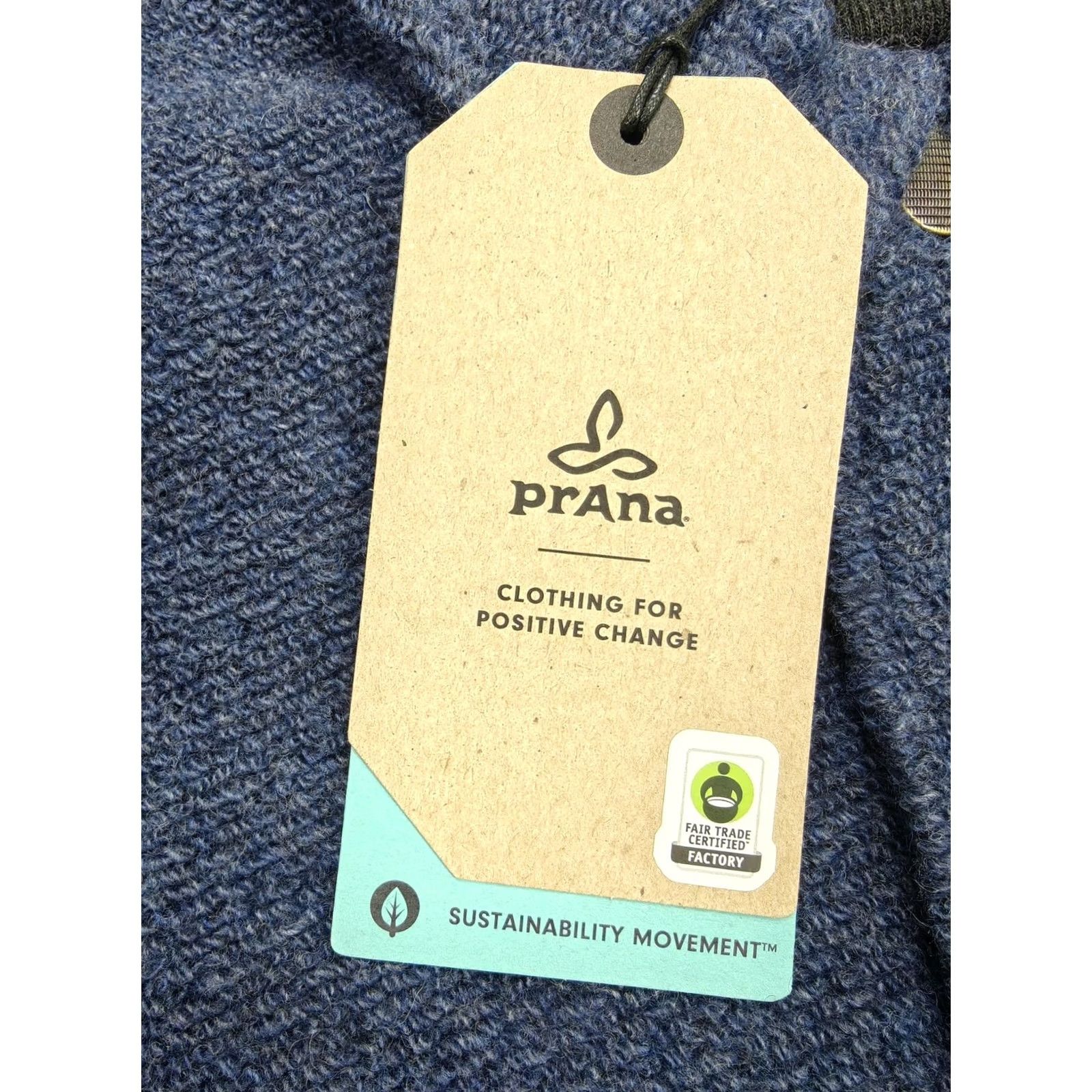Prana prAna Jacket Mens Medium Blue Stormy Night Heather IncrediWool Overshirt Wool Size US M / EU 48-50 / 2 - 6 Thumbnail