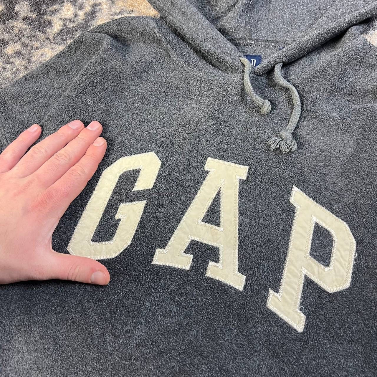 Gap Gap Vintage Y2K Big Logo Oversized Fit Fleece Hoodie Size US XL / EU 56 / 4 - 4 Thumbnail
