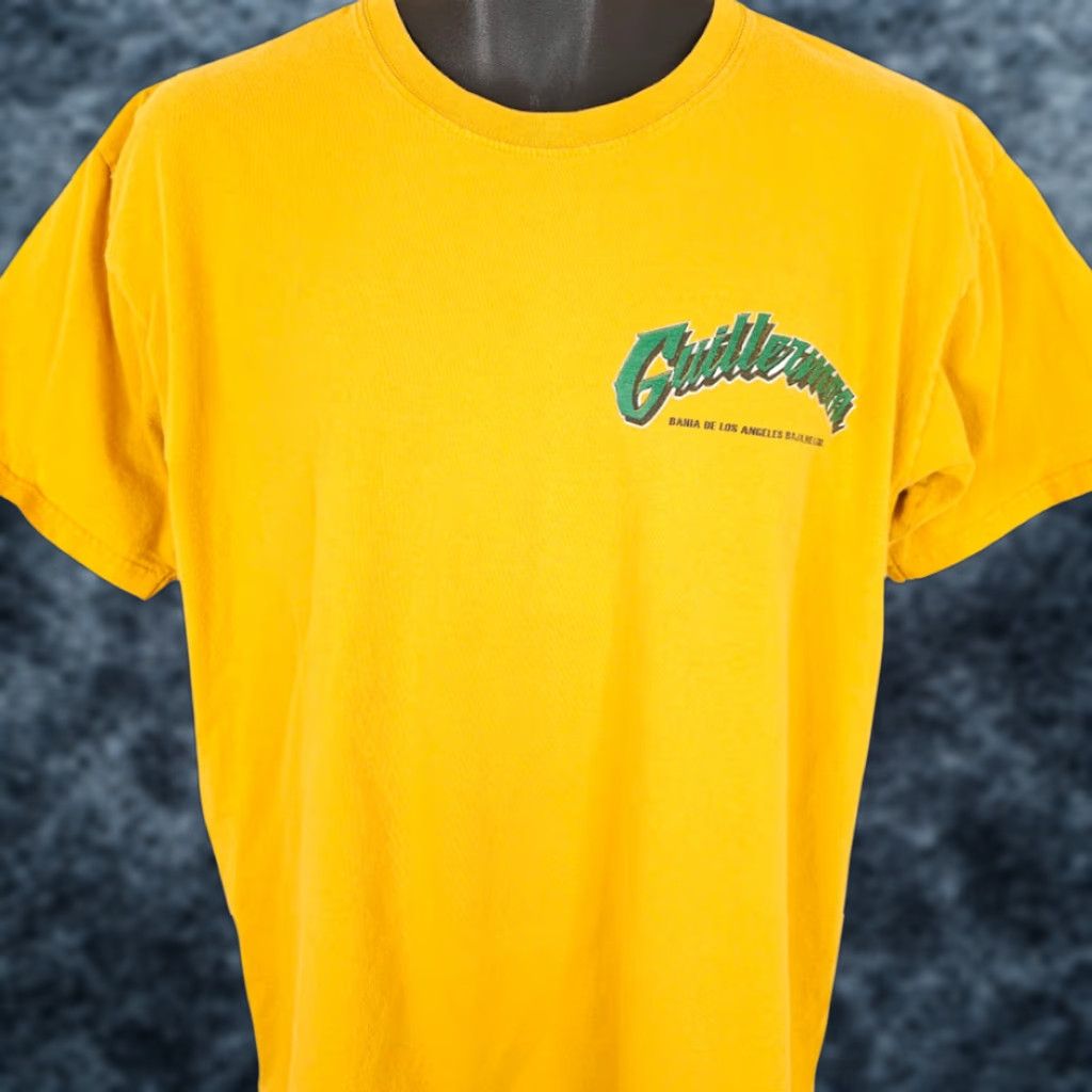 Vintage Bahia De Los Angeles 200 T Shirt Mens Size Large Yellow Off Road Racing Size US L / EU 52-54 / 3 - 1 Thumbnail