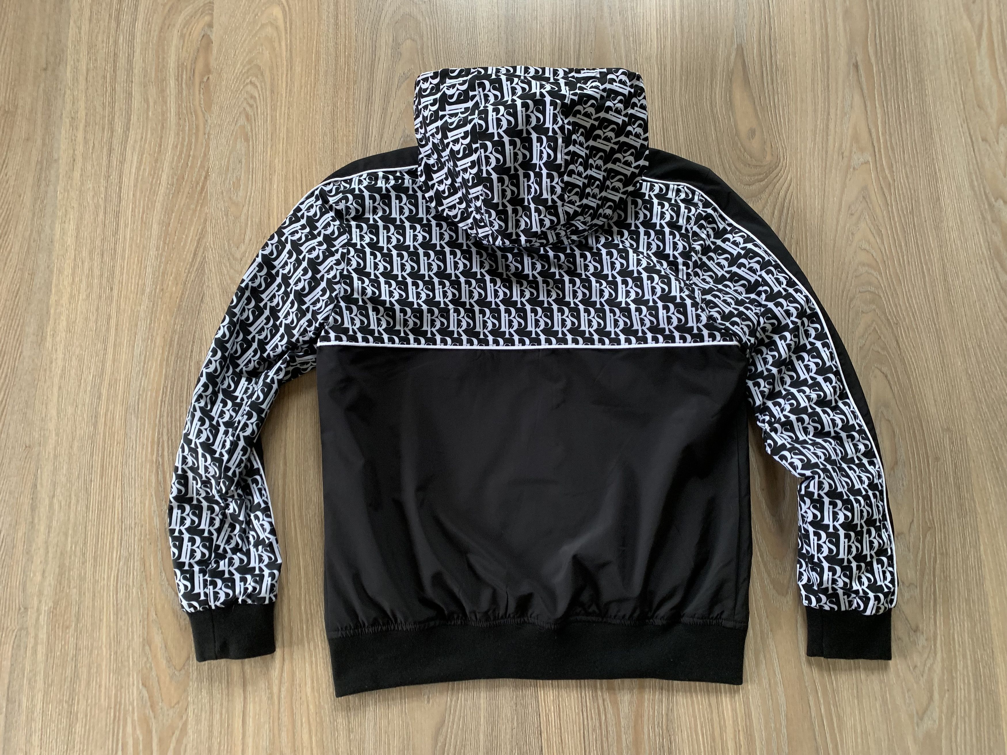 Designer Black Squad Hood Monogramm Zip Jacket Size US M / EU 48-50 / 2 - 3 Thumbnail