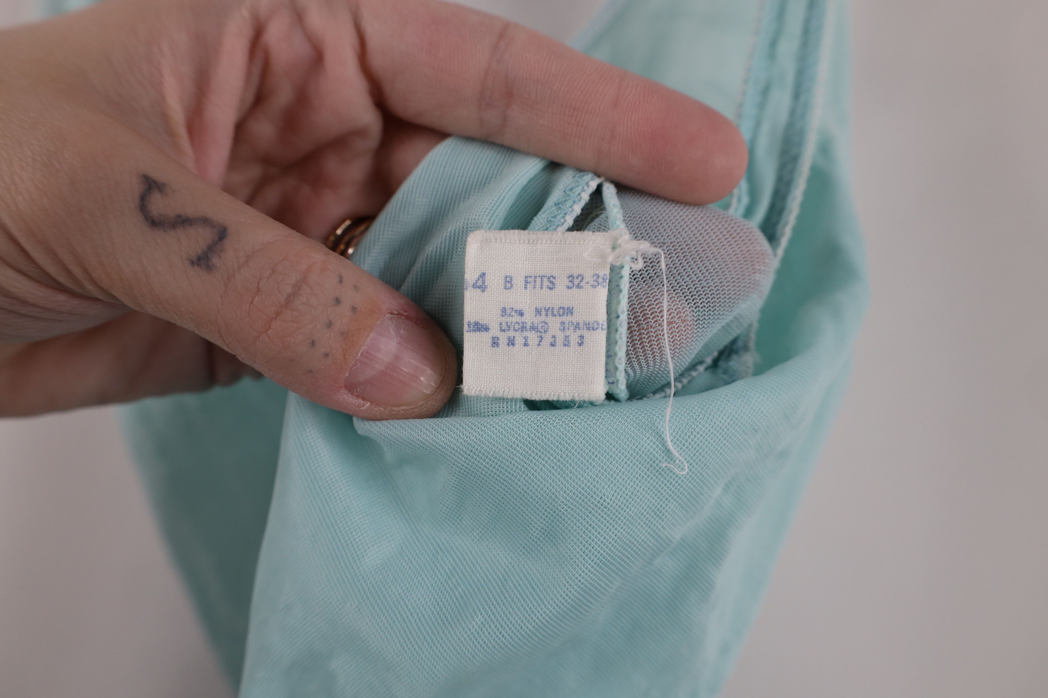 Vintage Vintage 70s Union Made Snap Crotch Body Suit Baby Blue USA Size XXS / US 00 / IT 34 - 11 Thumbnail