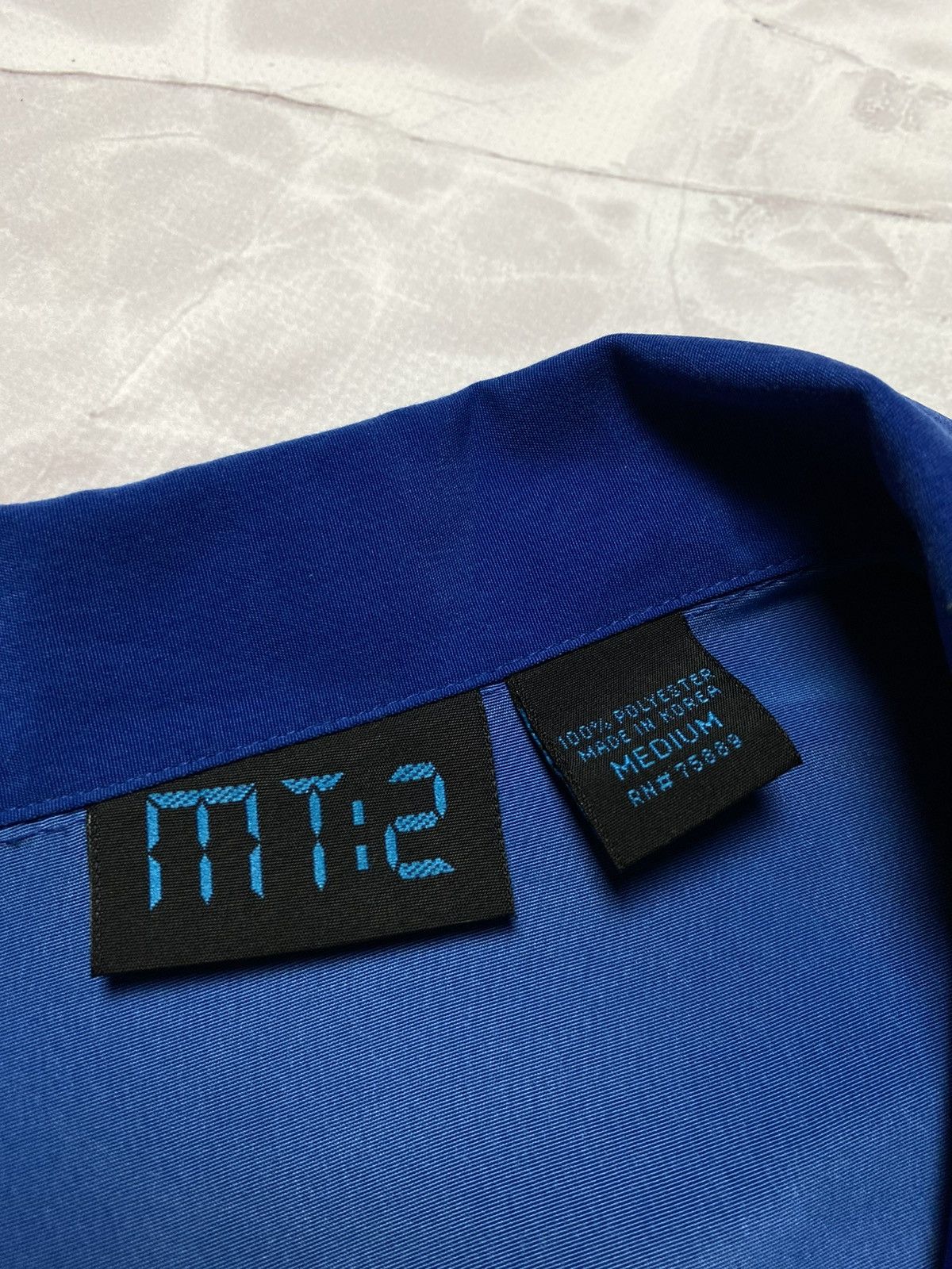 Vintage Vintage Y2K MT:2 Blue Flames Short Sleeve Shirt Mens Size M Size US M / EU 48-50 / 2 - 6 Thumbnail
