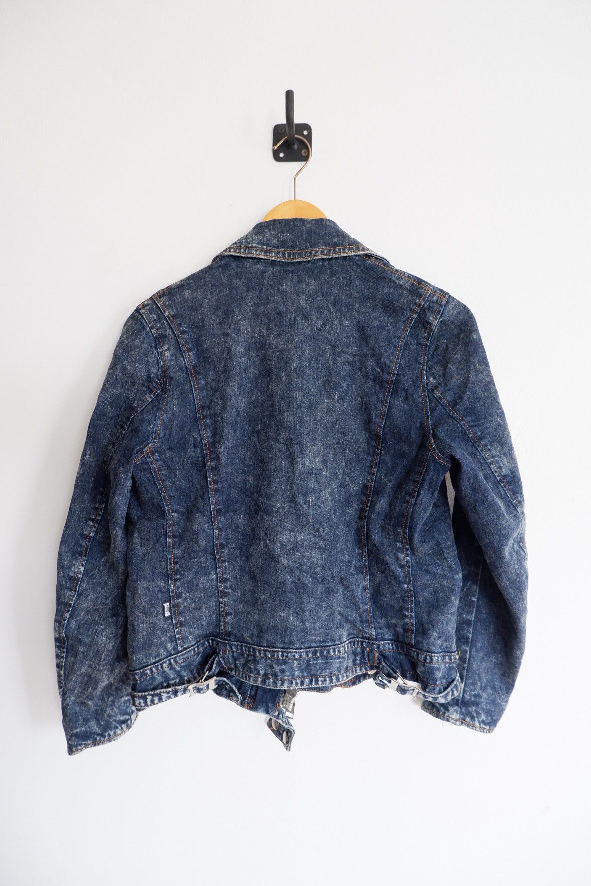 If Six Was Nine Vintage RNASLANG Printed Inner Biker Jacket Size S / US 4 / IT 40 - 2 Thumbnail