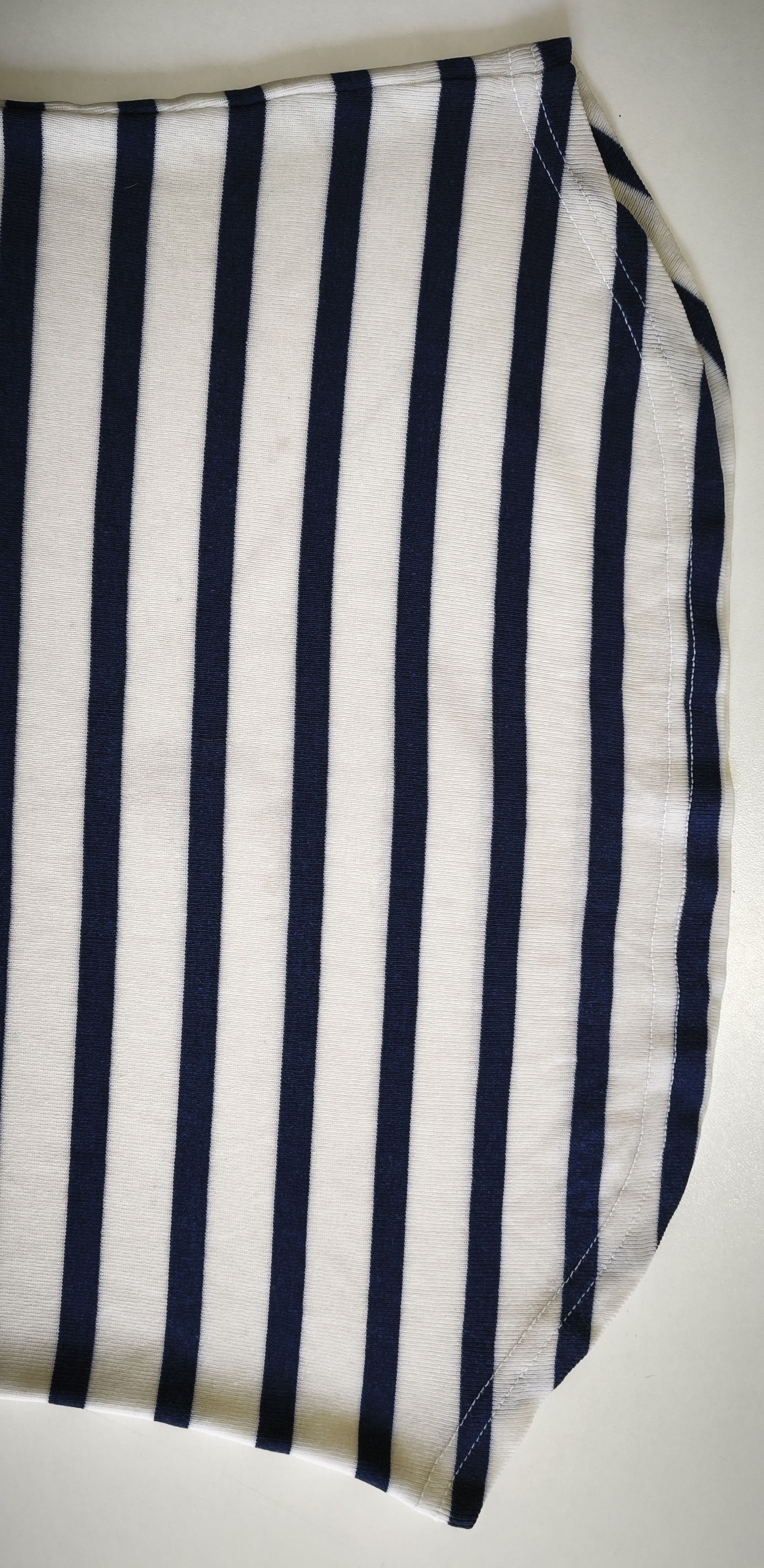 Jean Paul Gaultier 90's - Curved Hem sailor style tshirt GaultierJeans Size S / US 4 / IT 40 - 16 Thumbnail