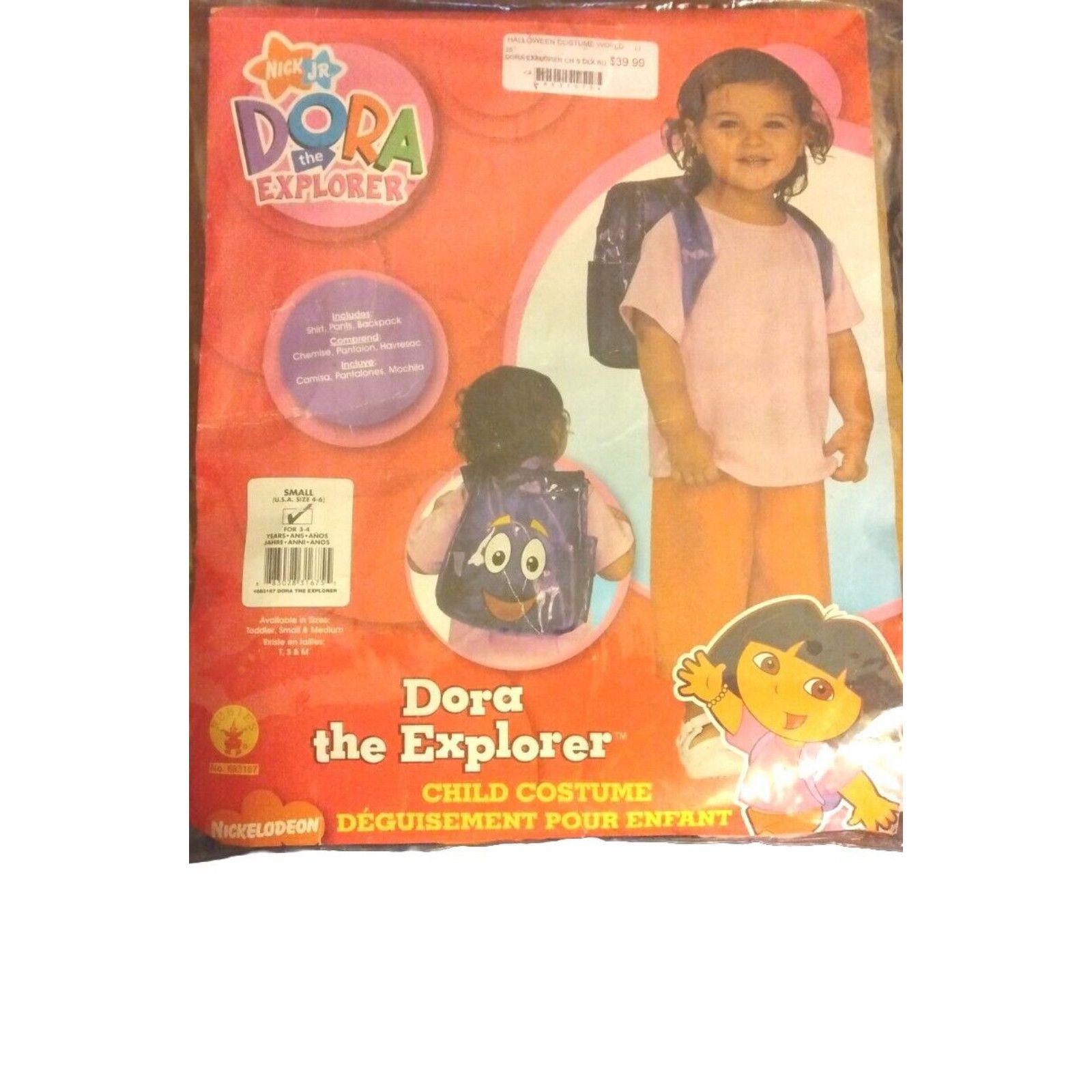 Vintage Rubies Dora The Explorer Halloween Costume Backpack Shirt Pants Girls Sz S 4 6 Grailed 4267