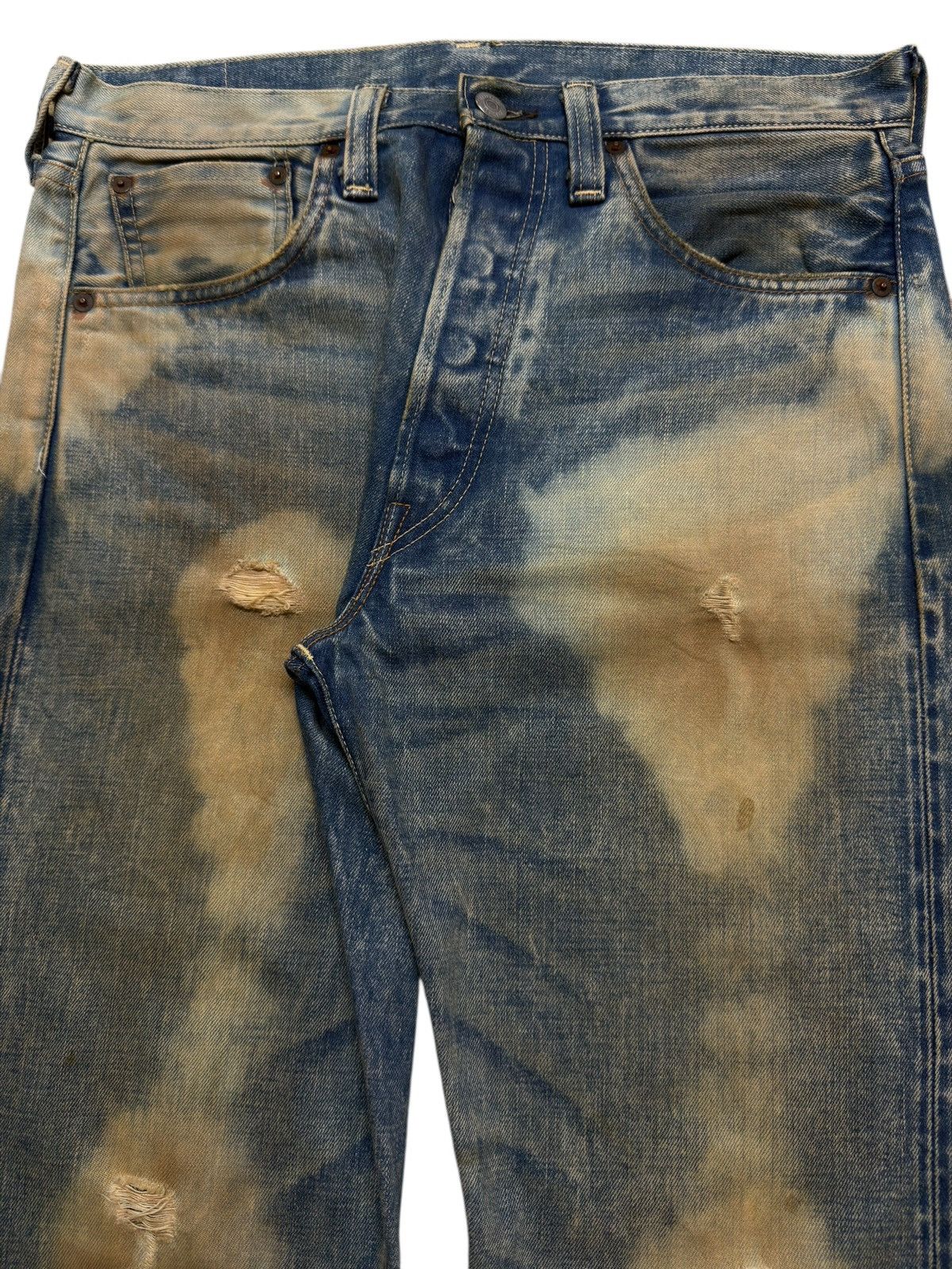 Levi's Vintage 90s Levis 501xx Selvedge Big E Acid Wash Straight Size US 33 - 4 Thumbnail