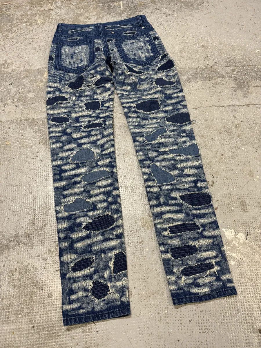 Givenchy AW2023 Givenchy Slim Blue Distressed Boro Denim Jeans Size US 30 / EU 46 - 6 Thumbnail