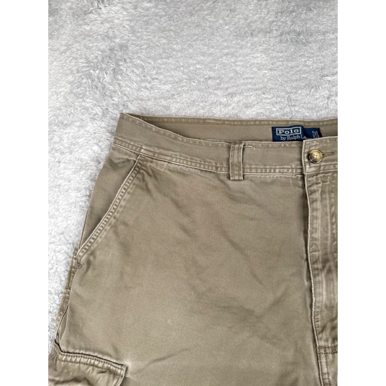 Polo Ralph Lauren Polo Ralph Lauren Shorts Men 40 Beige Cargo 100% Cotton Twill Hiking Camp 38x9 Size US L / EU 52-54 / 3 - 4 Thumbnail