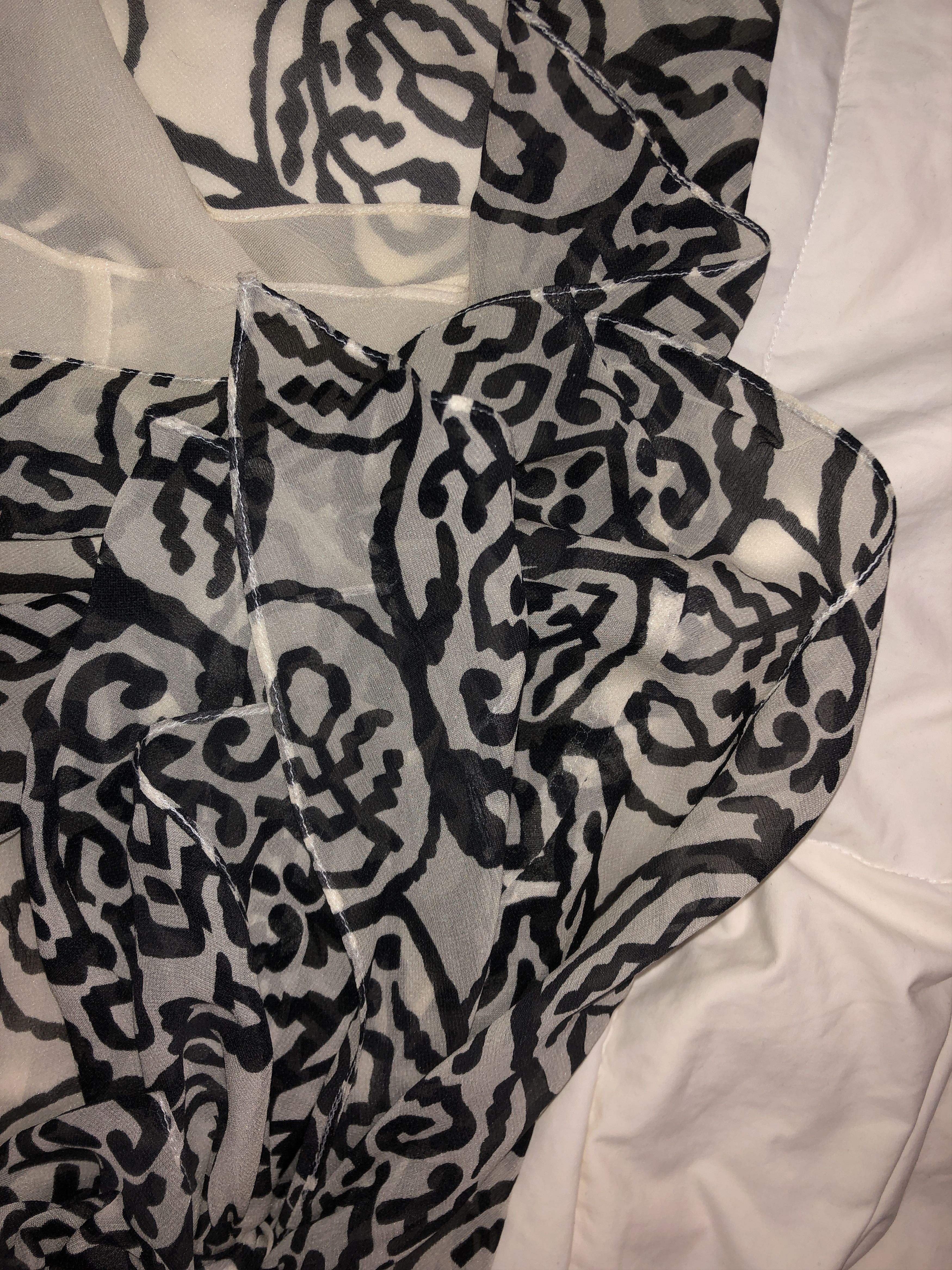 John Galliano Draped Asymmetric Printed Silk Skirt Size 27" / US 4 / IT 40 - 22 Thumbnail