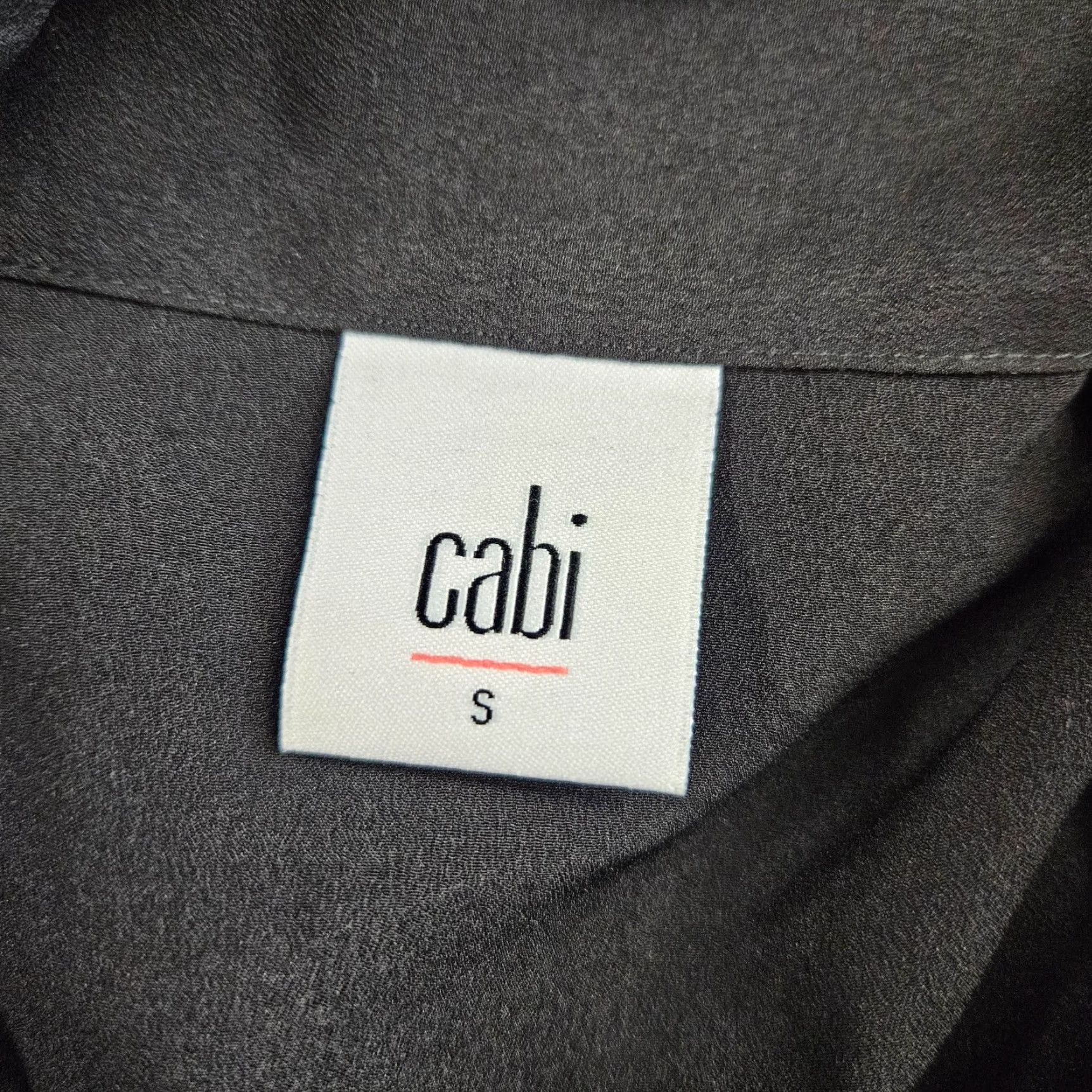 Vintage Cabi 3430 Blouse Solid Black Fringe Button Front Sleeveless Womens Sz S Size S / US 4 / IT 40 - 6 Thumbnail
