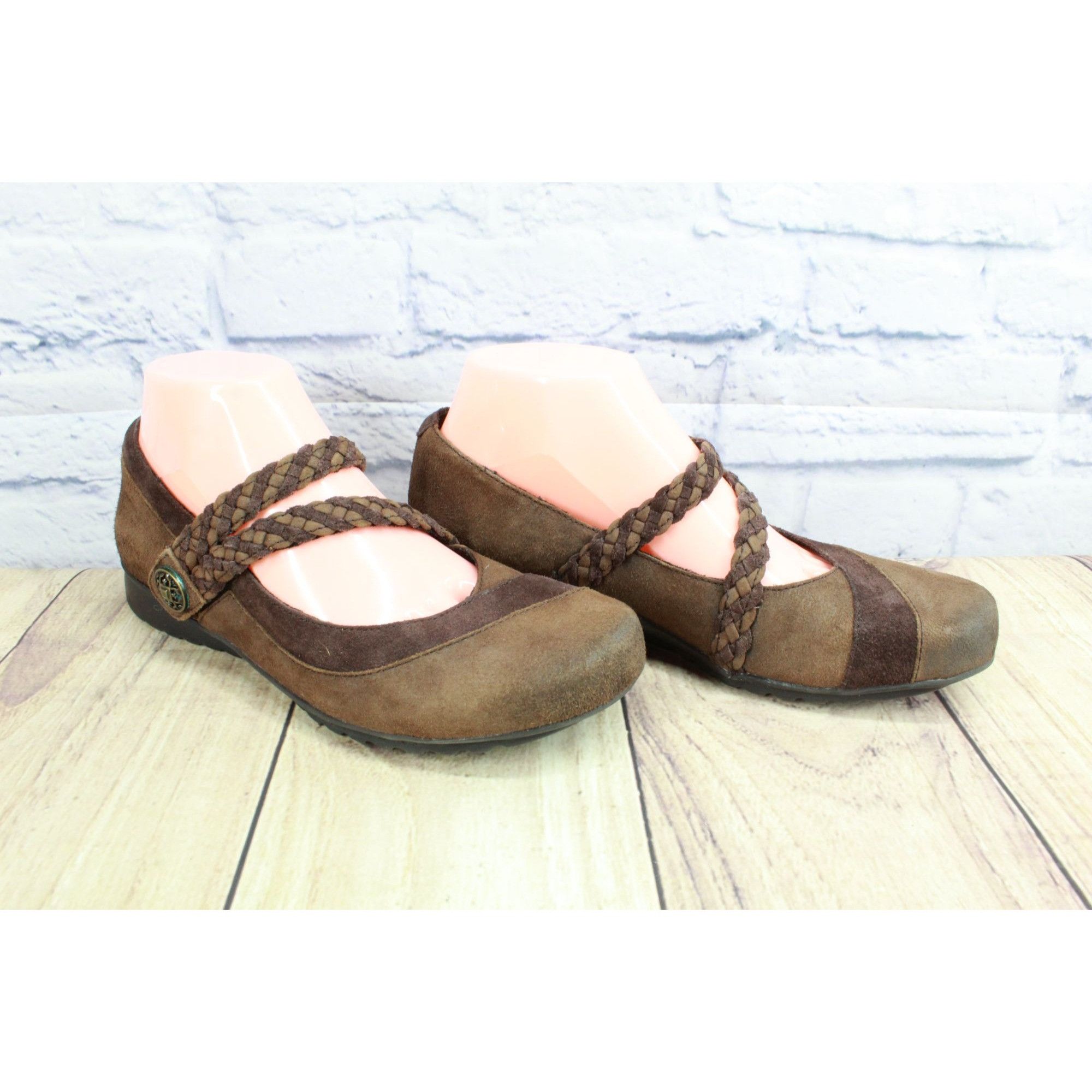 Aetrex Aetrex Ada Women's Suede Wedge Mary Jane Shoes Size 8 Size US 8 / IT 38 - 3 Thumbnail