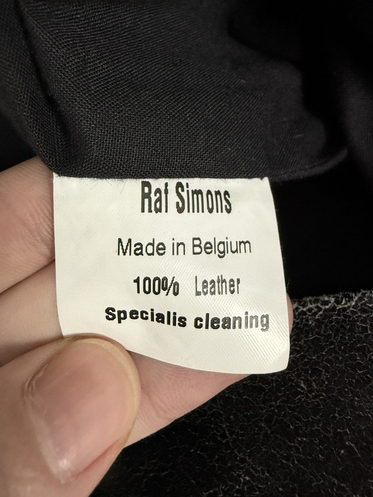 Raf Simons Raf Simons AW02 Virginia Creeper Cracked Leather Pants Size US 30 / EU 46 - 5 Thumbnail