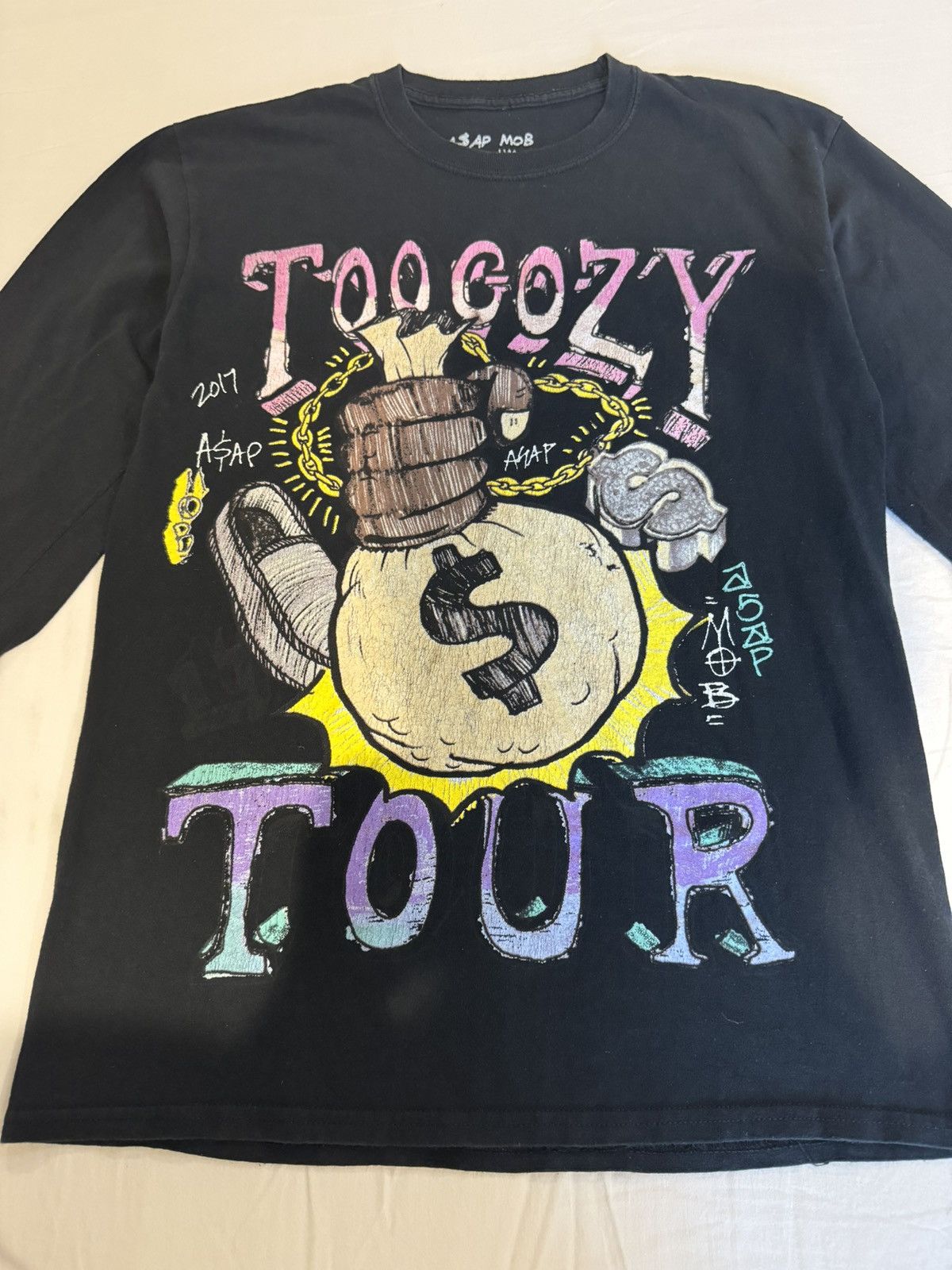 A$AP Rocky × Vintage ASAP Mob TOO COZY Tour Longsleeve L/S Tee Shirt sz M Size US M / EU 48-50 / 2 - 4 Thumbnail
