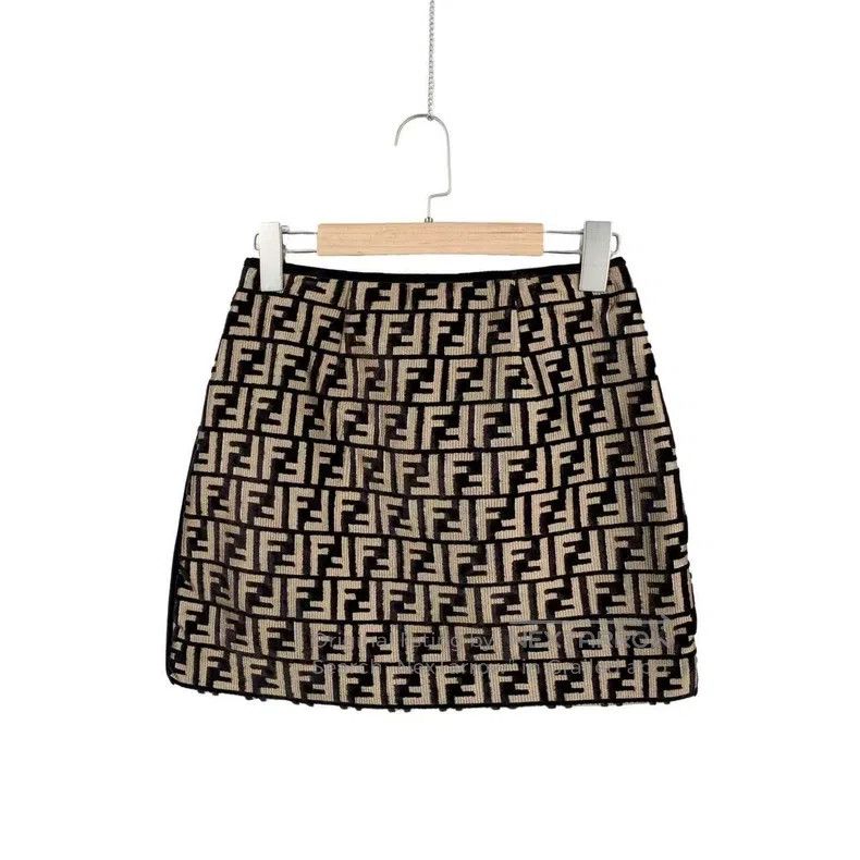 Other Fendi Viscose fiber floral all-over print half skirt Size 24" / US 00 / IT 34 - 2 Thumbnail