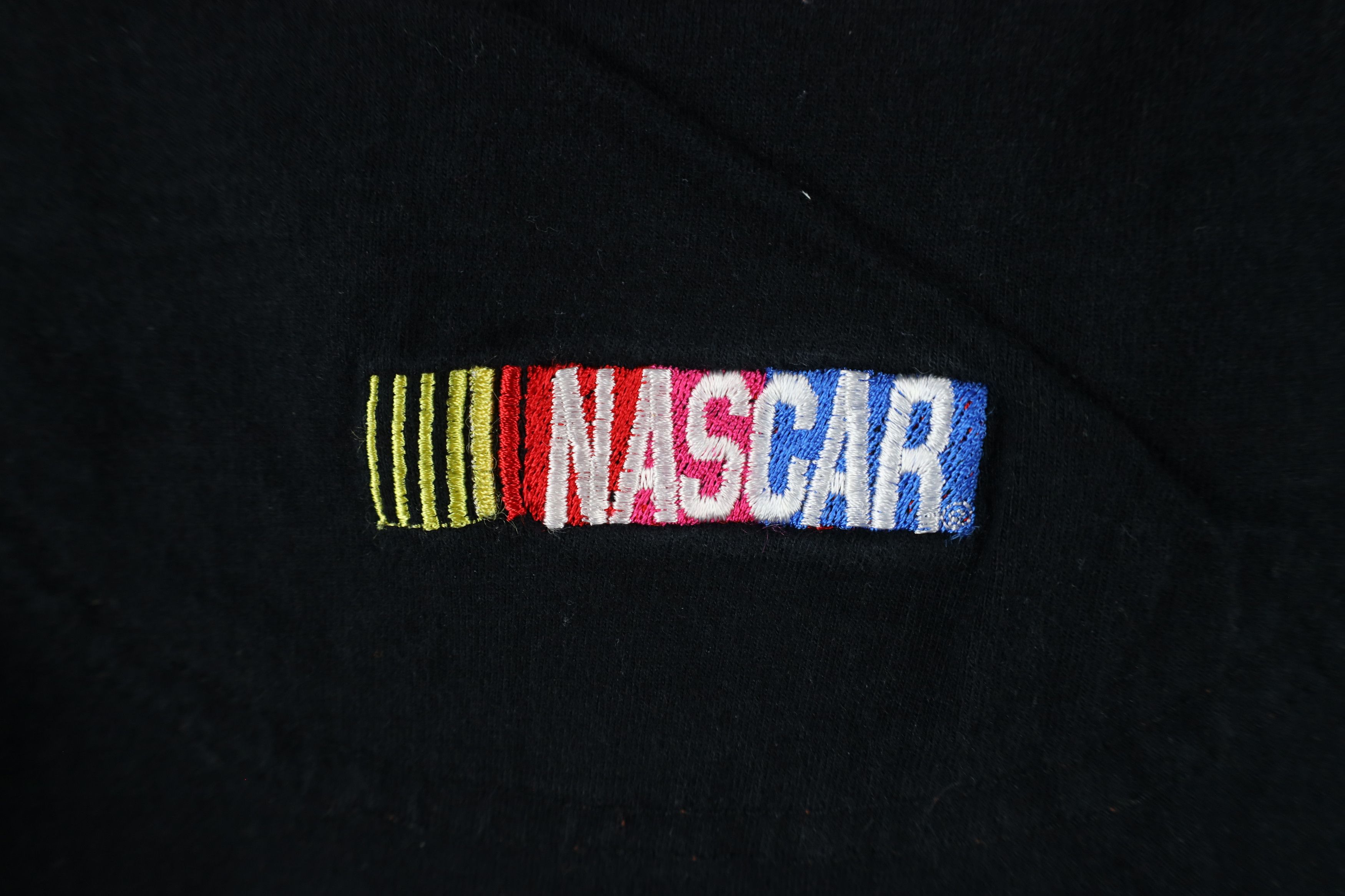 Vintage Vintage 90s NASCAR Out Dale Jarrett Racing T-Shirt Black Size US XL / EU 56 / 4 - 8 Thumbnail