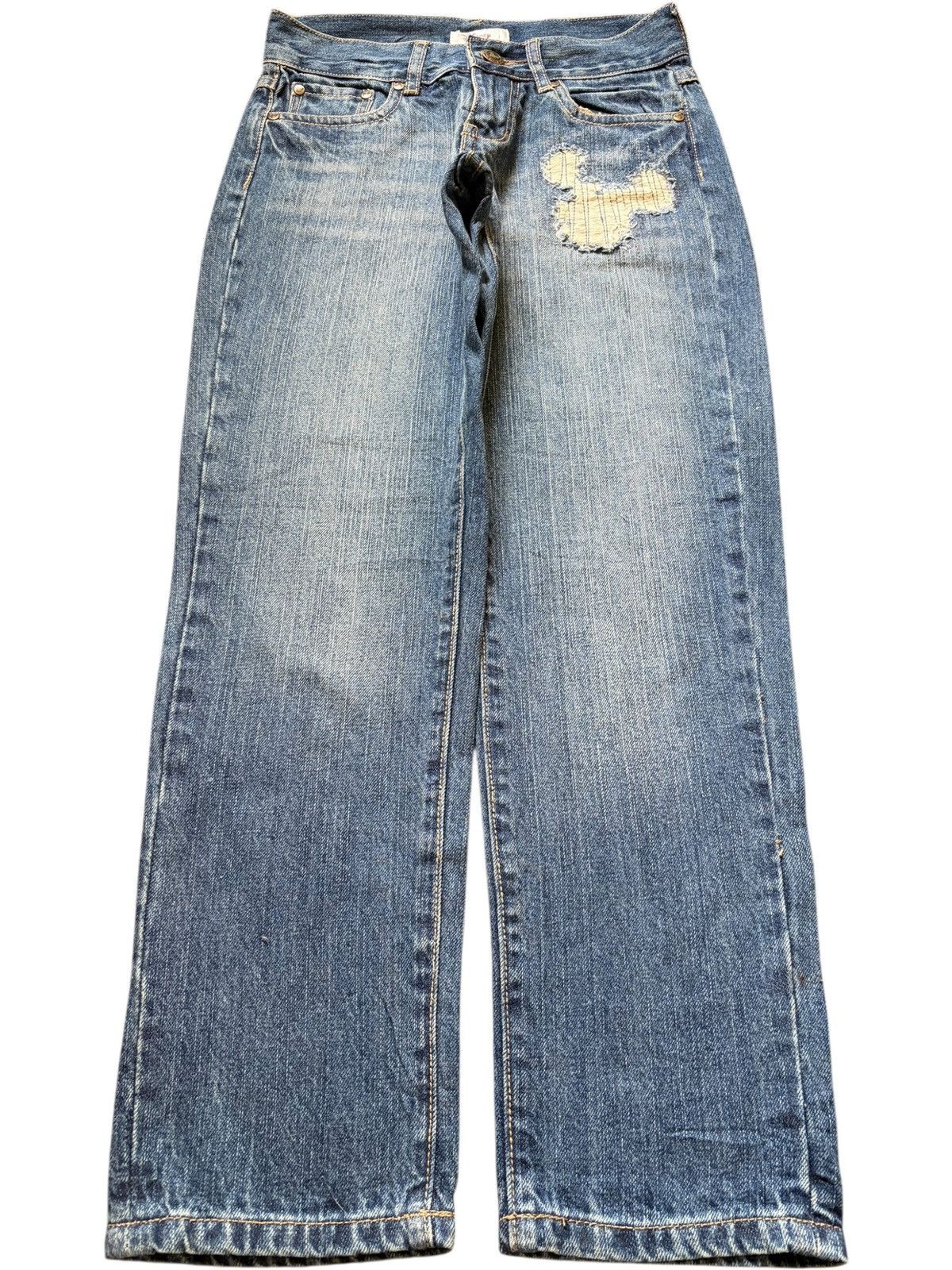 Disney Vintage Disney Patches And Printed Distressed Jeans Size 28" / US 6 / IT 42 - 1 Thumbnail