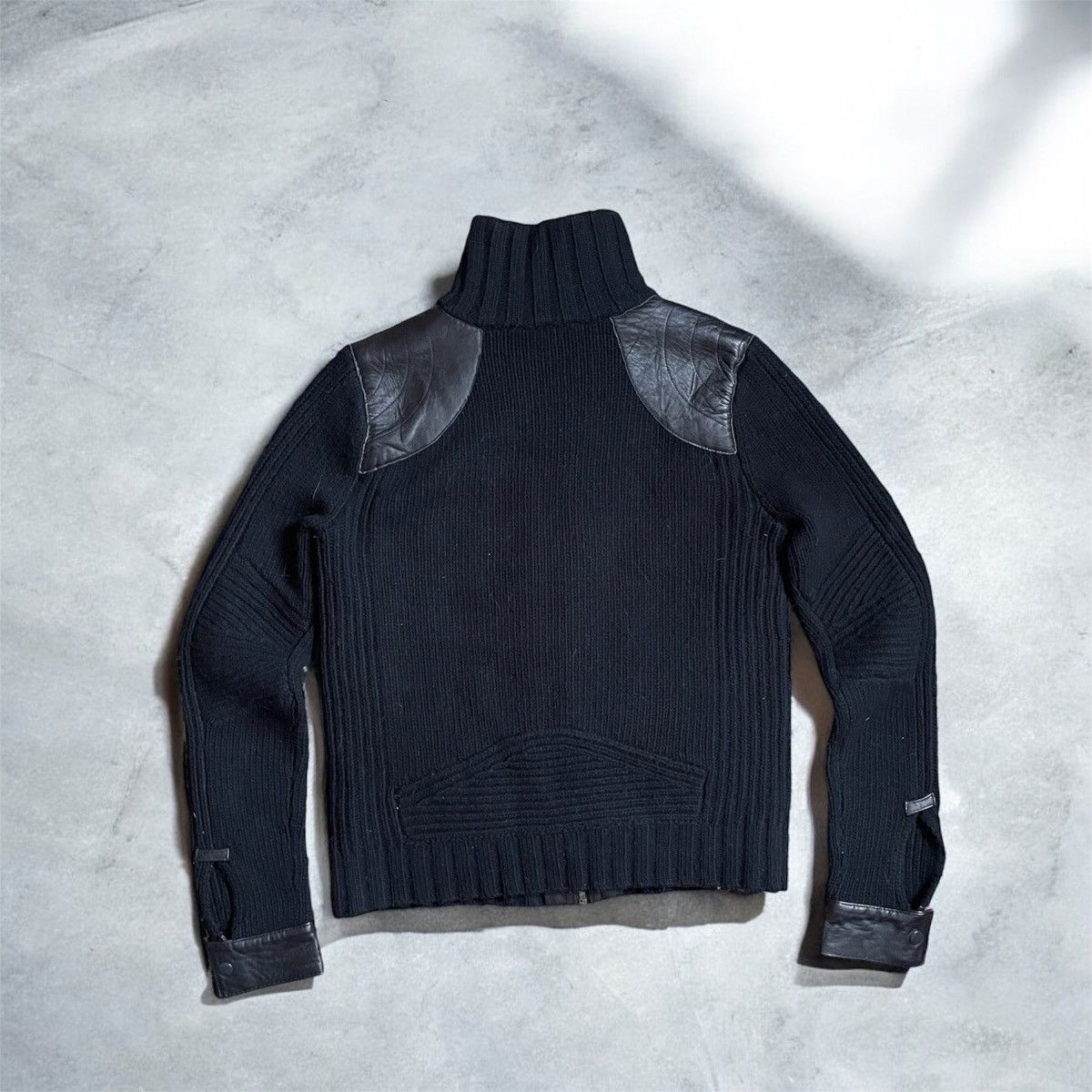 Diesel × Japanese Brand AvantGarde Y2K Japanese Vintage Knit Black Sweater Diesel Size XS / US 0-2 / IT 36-38 - 6 Thumbnail