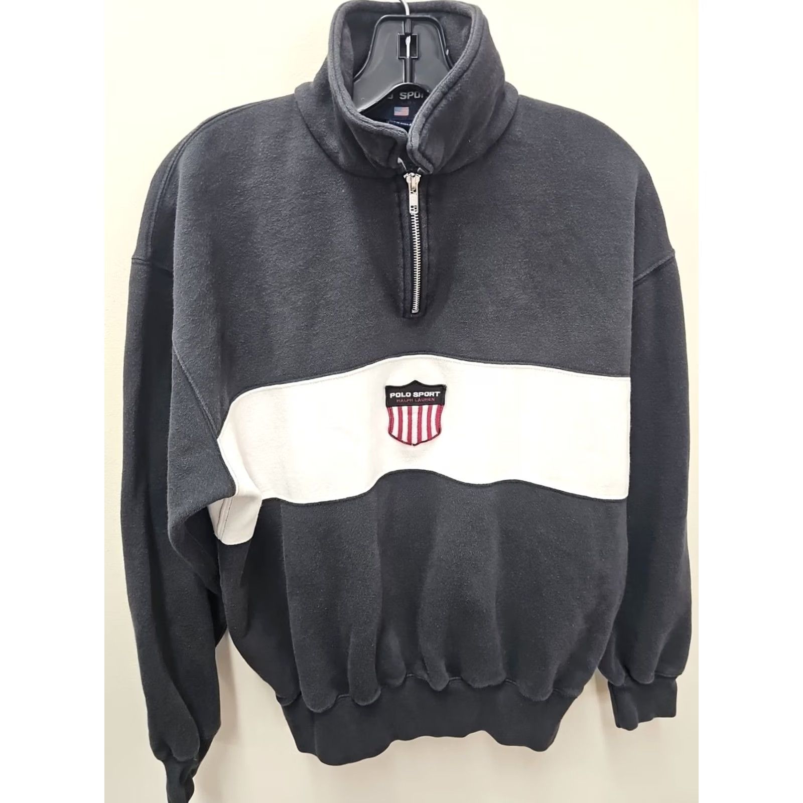 Vintage VINTAGE Polo Sport Ralph Lauren X K SWISS Quarter Zip Sweater Mens Small Size US S / EU 44-46 / 1 - 3 Thumbnail
