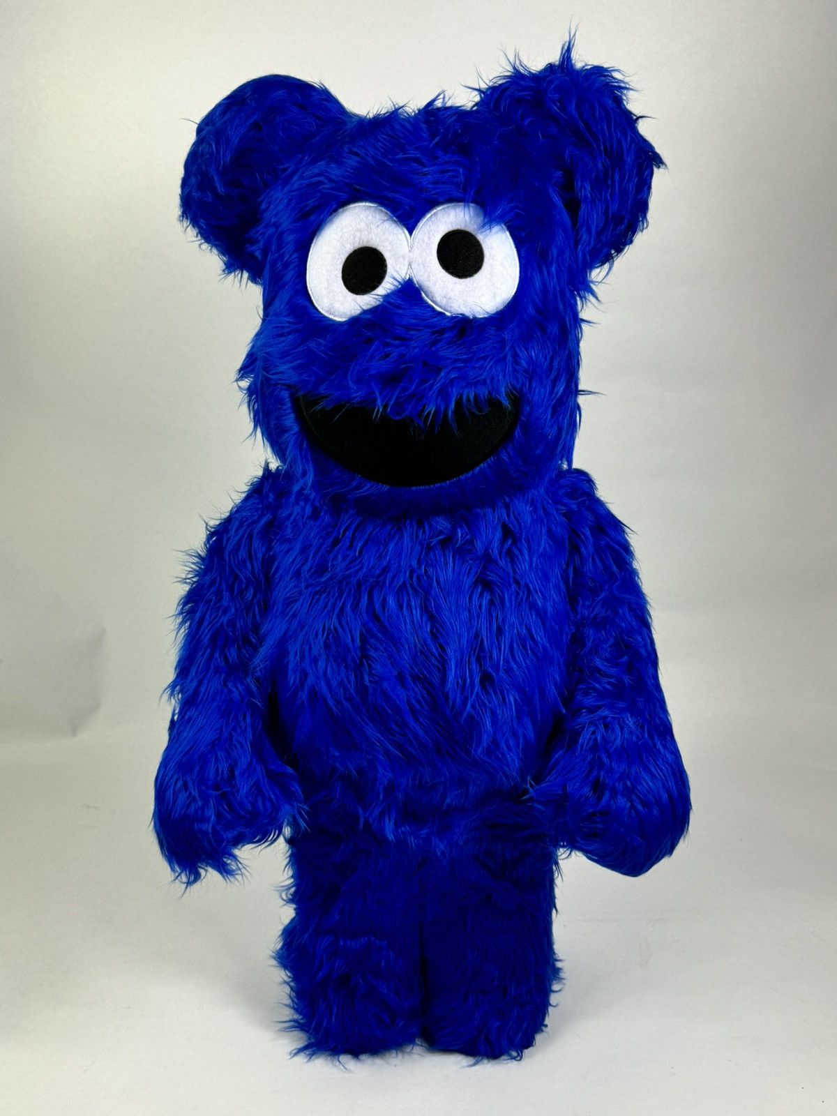 image of Medicom Bearbrick Sesame Street Cookie Monster Barebrick in Blue, Men's
