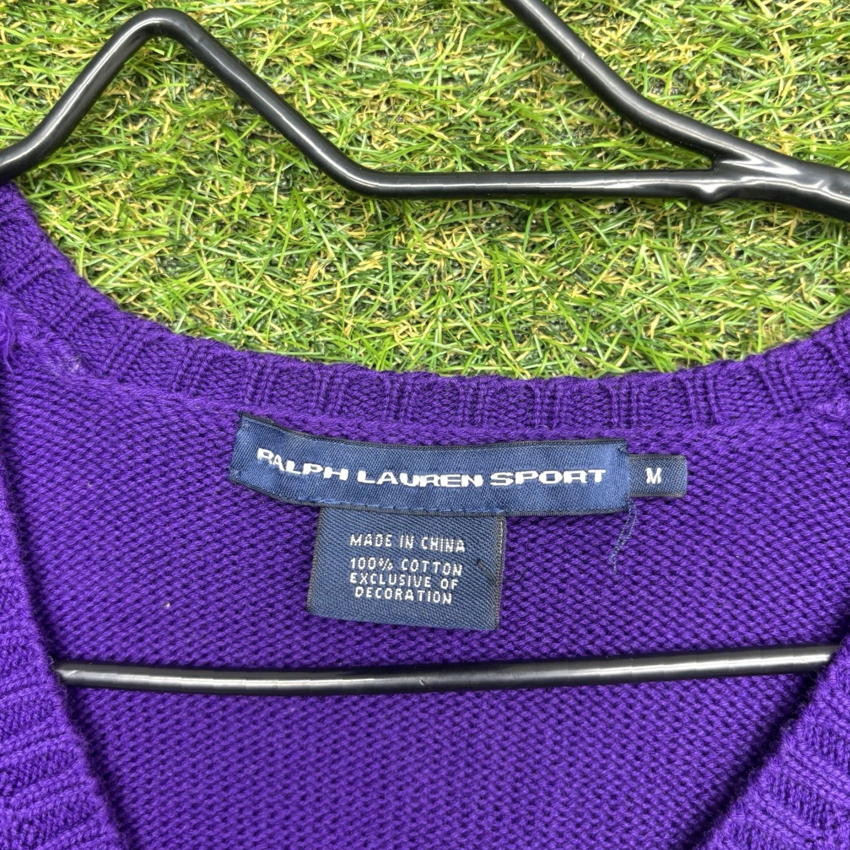 Polo Ralph Lauren VINTAGE Polo Ralph Lauren Sweater Womens Medium Pony Stampede V Neck 90s Preppy Slim Fit Size M / US 6-8 / IT 42-44 - 6 Thumbnail