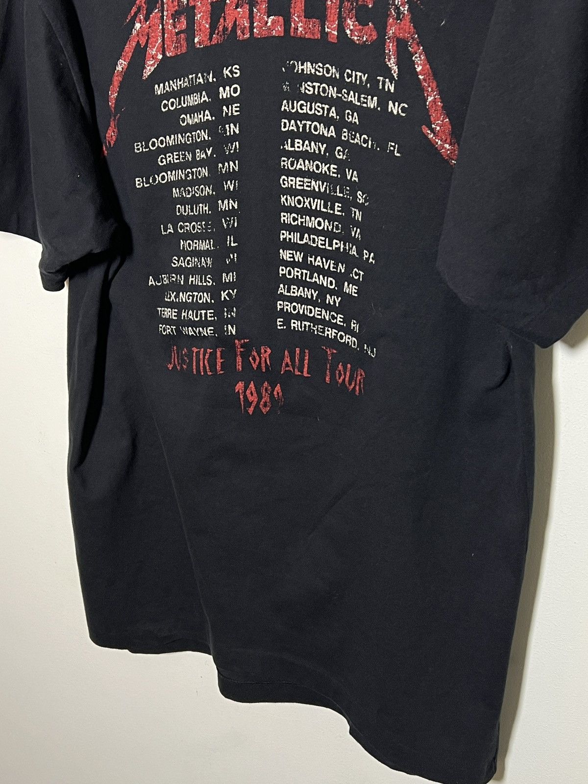 Metallica metallica and justice for all single stitch t shirt Size US L / EU 52-54 / 3 - 7 Thumbnail