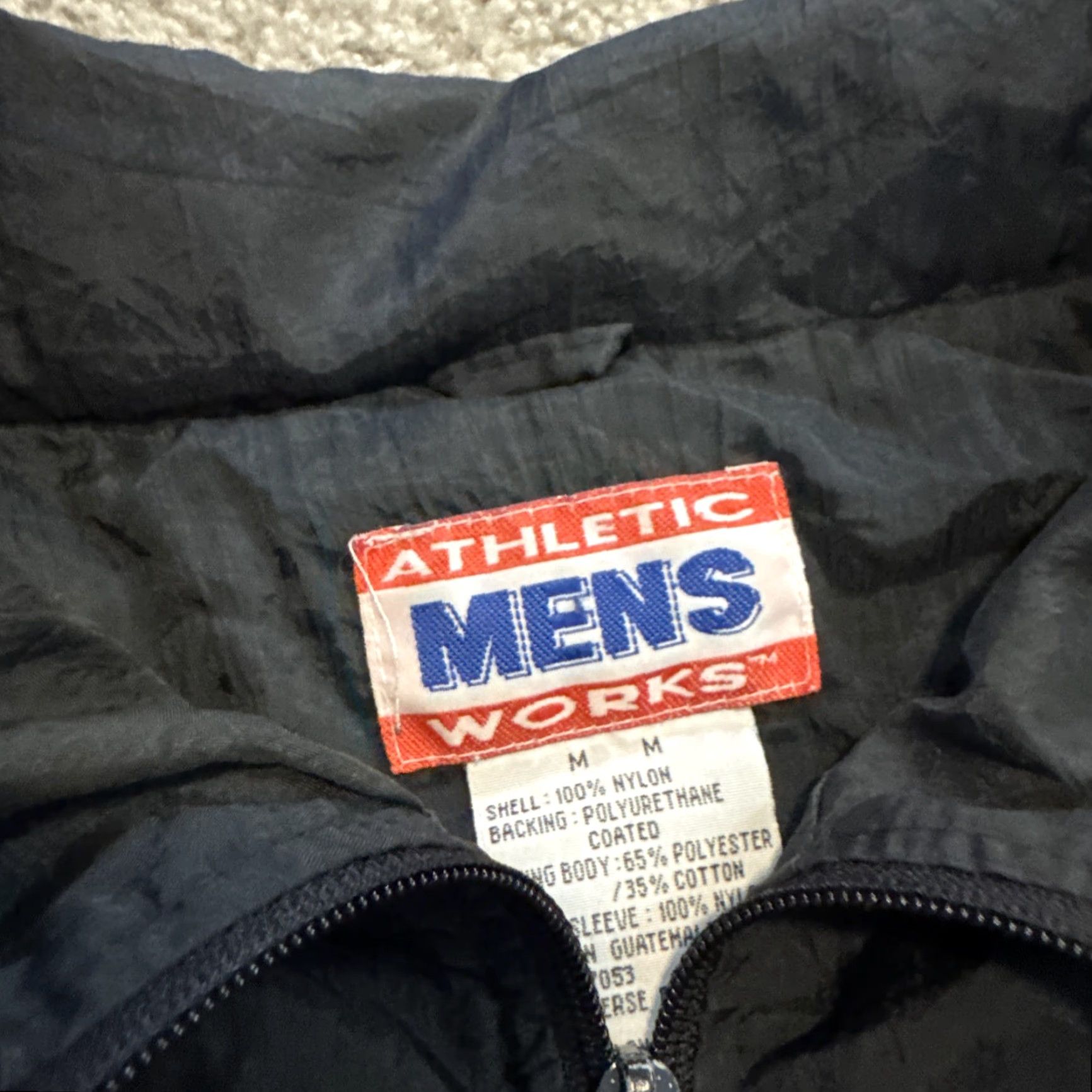 Athletic Works VINTAGE Athletic Mens Works Windbreaker Jacket M Blue 80s Lightweight Mens Jacket Size US M / EU 48-50 / 2 - 4 Thumbnail