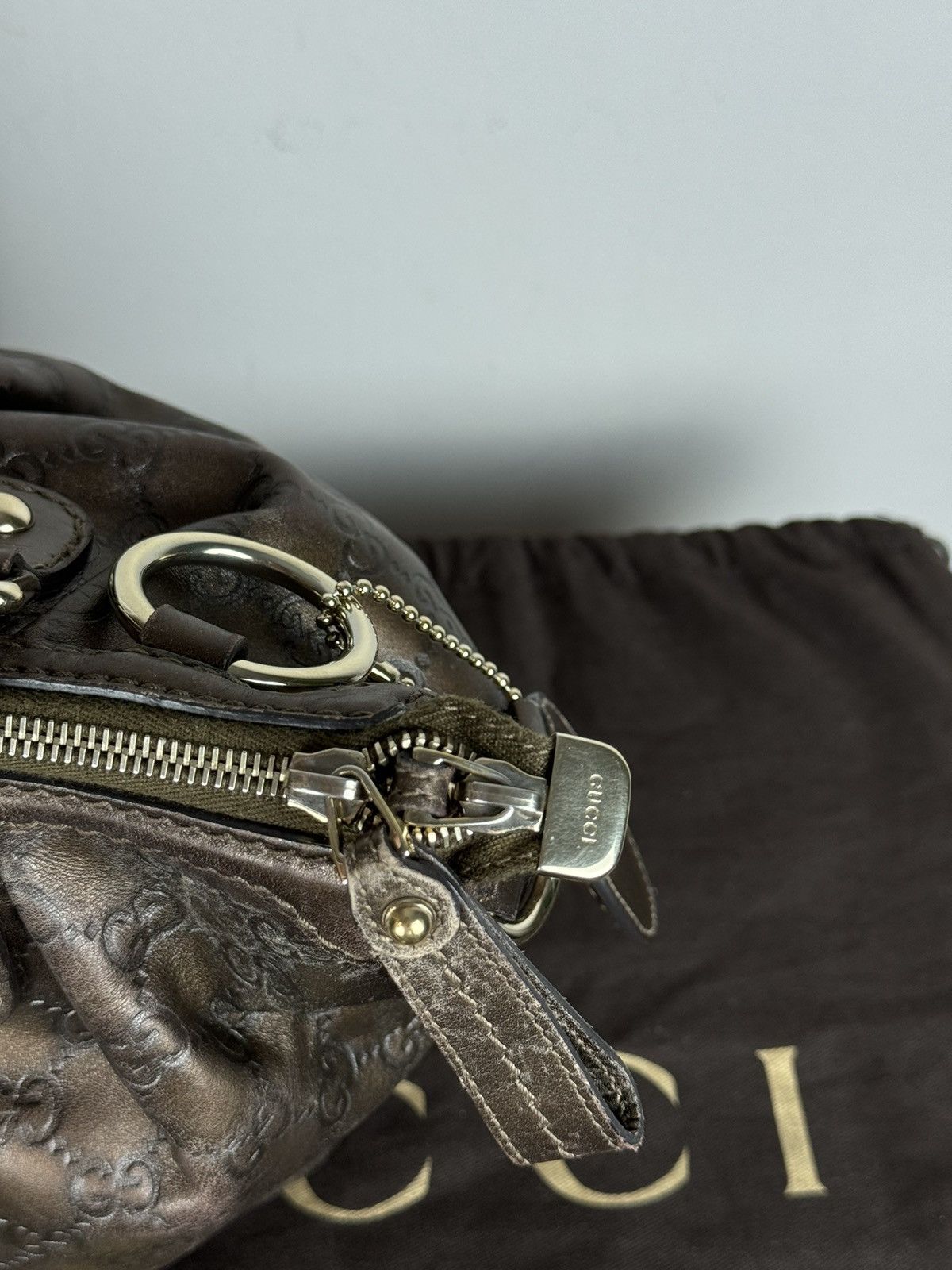 Gucci Leather bag Gucci Sukey monogram GG original luxury item Size ONE SIZE - 4 Thumbnail