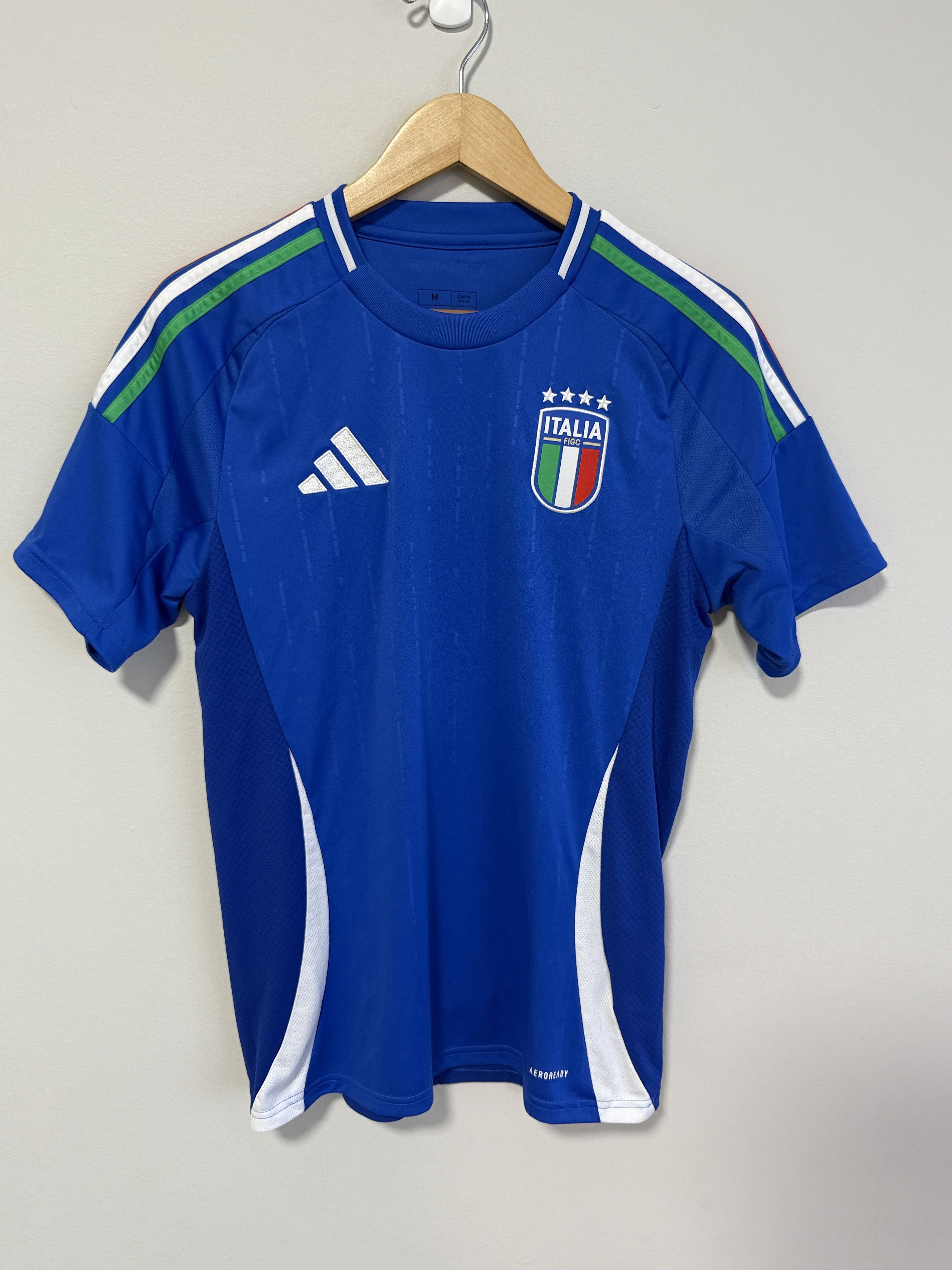 Adidas ITALY NATIONAL TEAM 2024 2025 HOME FOOTBALL SHIRT JERSEY Size US M / EU 48-50 / 2 - 1 Thumbnail
