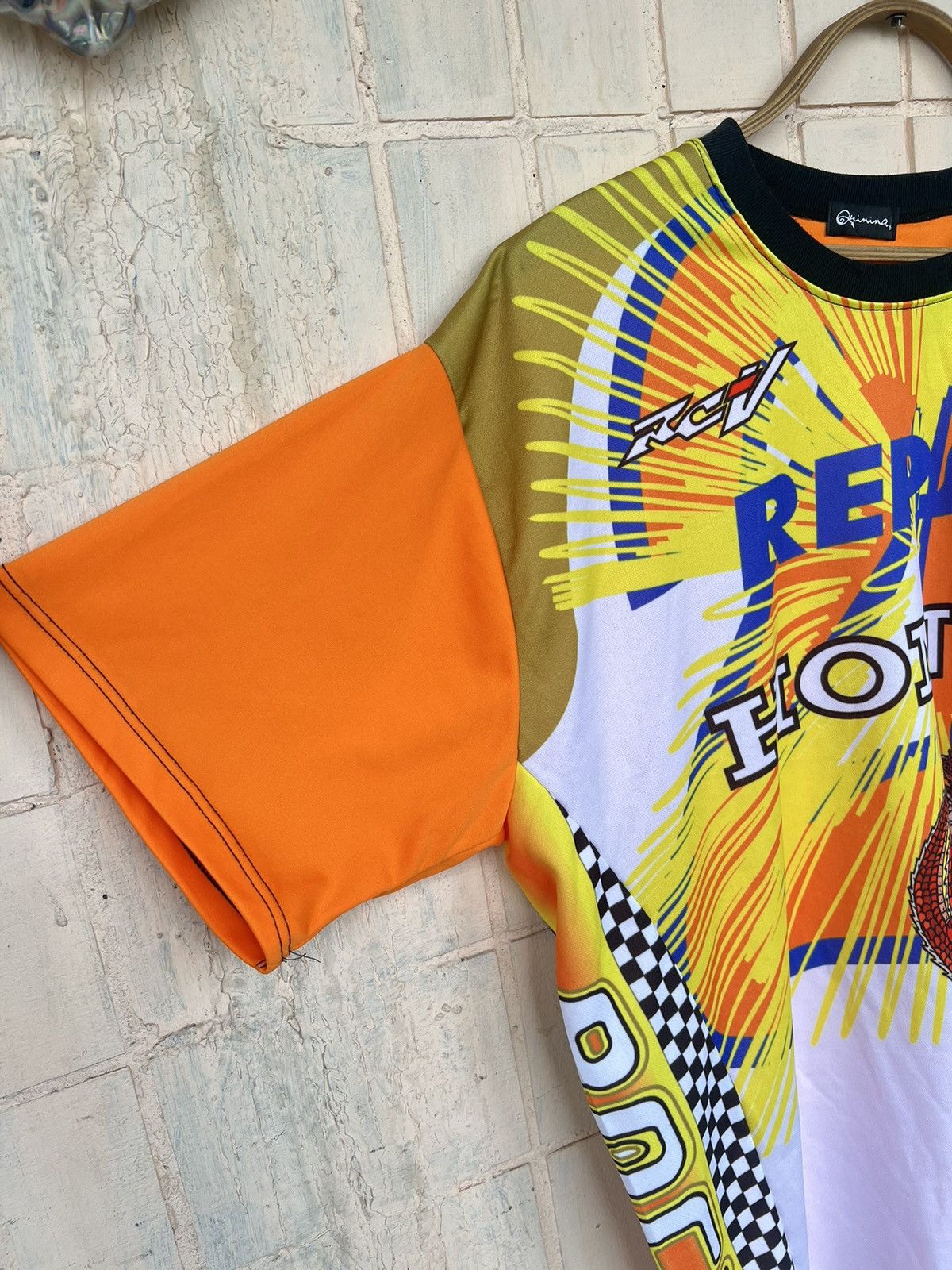 Honda Vintage 90s Honda Persol Dragon racing shirt Y2K Size US L / EU 52-54 / 3 - 3 Thumbnail