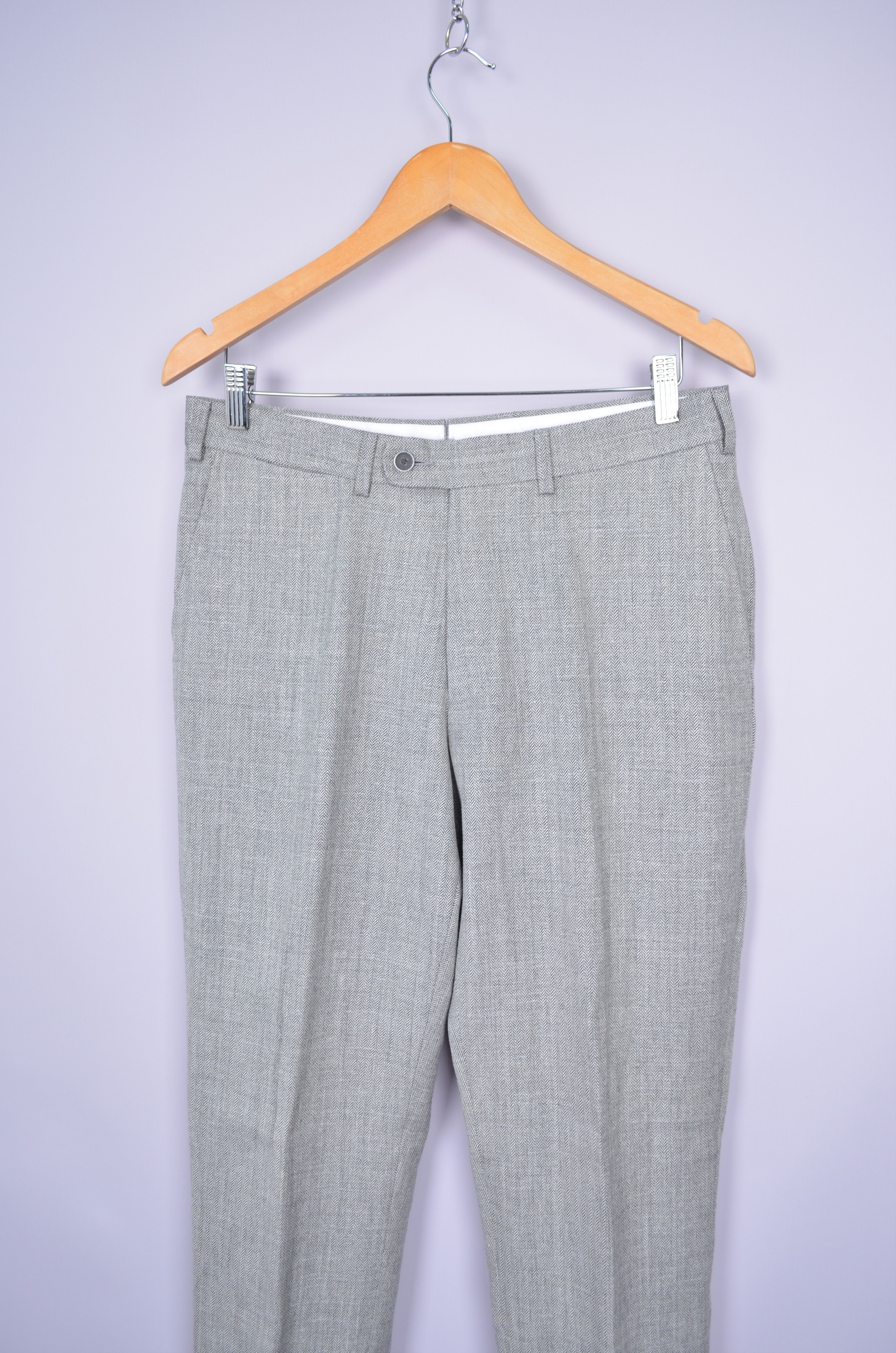 Suitsupply SUITSUPPLY Lazio Ethomas Wool Silk Linen Suit Grey US36 Size 36R - 18 Thumbnail