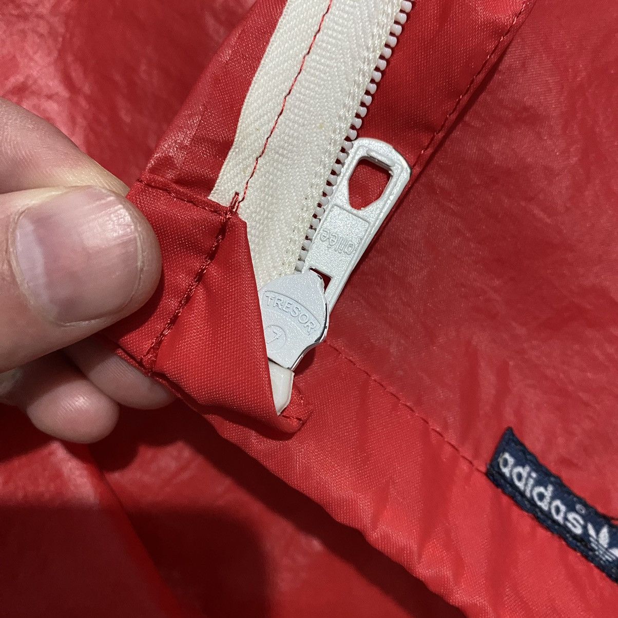Vintage Rare Vintage 70’s Adidas Ventex Red Raincoat Fullzip Jacket Size US M / EU 48-50 / 2 - 7 Thumbnail