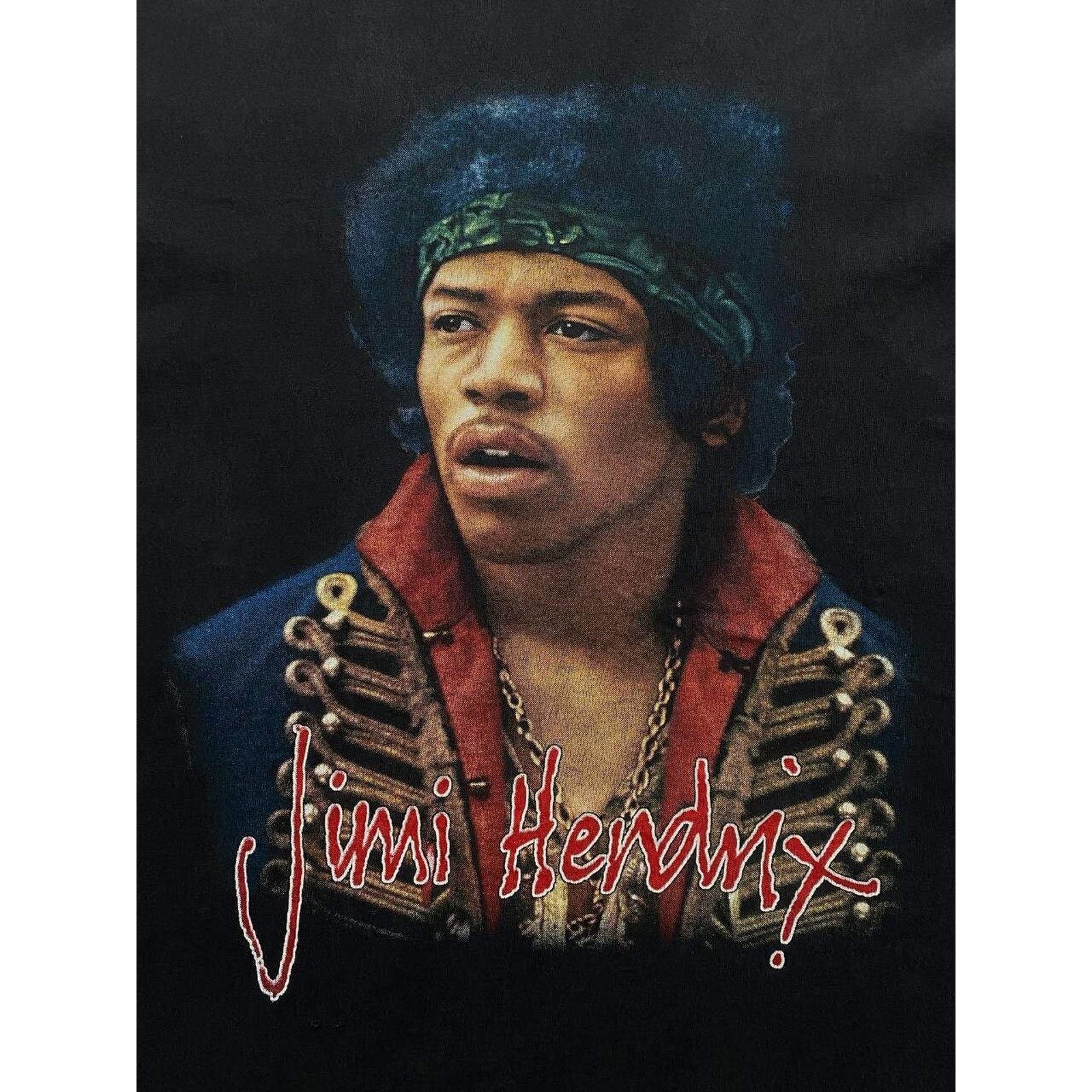 Jimi Hendrix × Vintage VINTAGE 90s JIMI HENDRIX PORTRAIT FADED DISTRESSED ROCK TEE Size US M / EU 48-50 / 2 - 3 Thumbnail