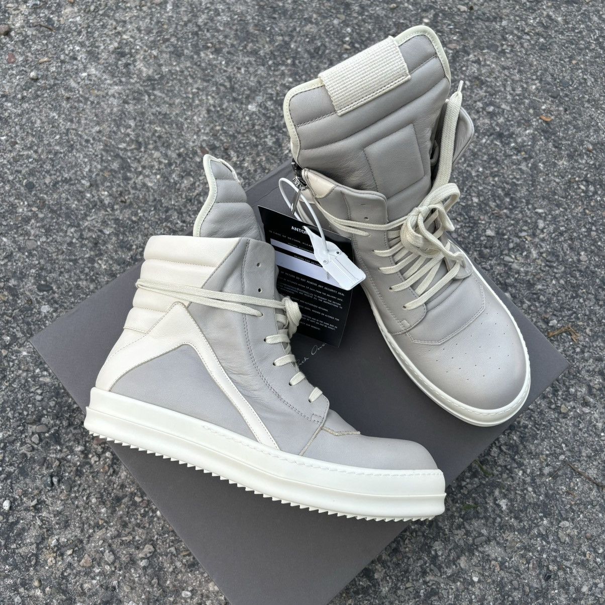 Rick Owens NWT Rick Owens Lido Geobasket Grey - 43.5 | Grailed