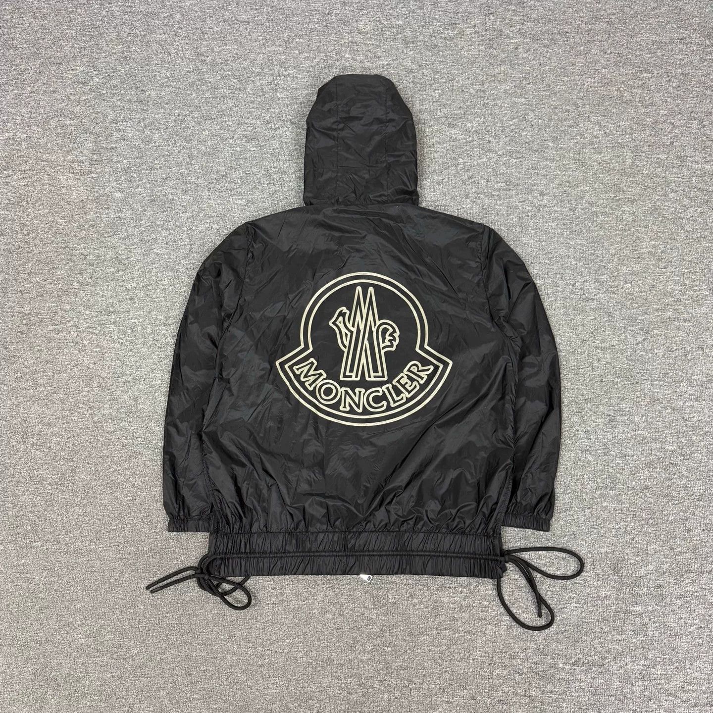 Moncler Moncler Big Logo Lightweight Hooded Jacket Size US S / EU 44-46 / 1 - 1 Thumbnail