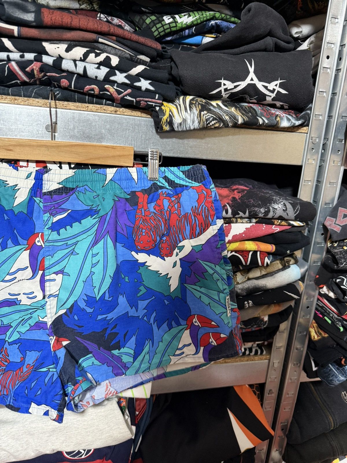 Puma Vintage 90’s Puma Hawaiian Beach Nylon Swim Retro Shorts Size US 34 / EU 50 - 3 Thumbnail