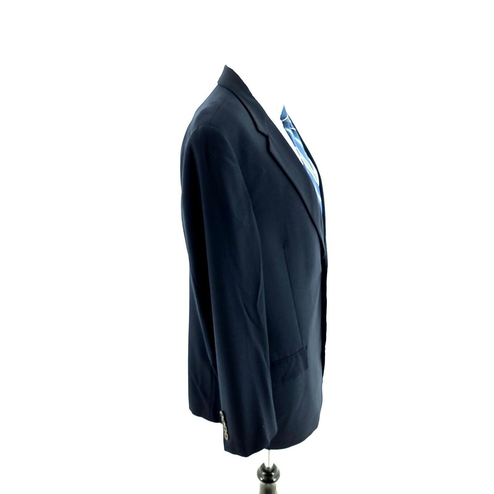 Joseph Abboud DAMAGED Joseph Abboud Wool 2 Button Blazer 42R Blue Size 42R - 7 Thumbnail