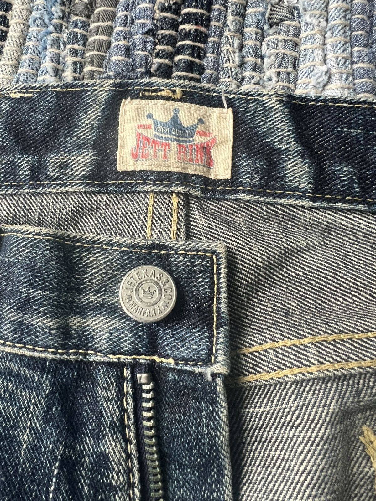 Samurai Jeans Vintage Jett Rink Texas 🇯🇵 Beautiful Fade Wear Selvaged Denim Size US 33 - 15 Thumbnail