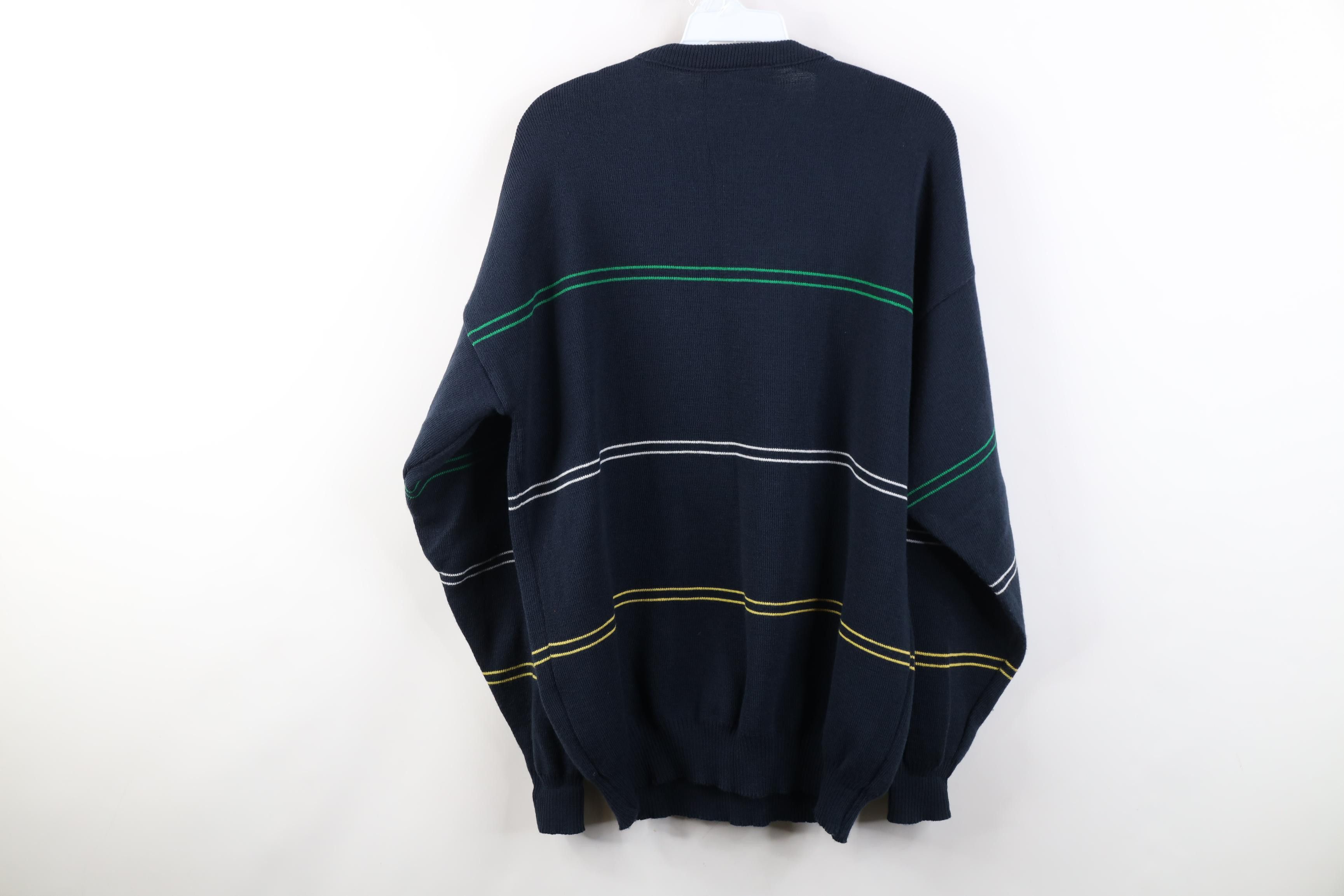 Vintage Vintage 90s Streetwear Wool Blend Ireland Sweater Striped Size US L / EU 52-54 / 3 - 9 Thumbnail