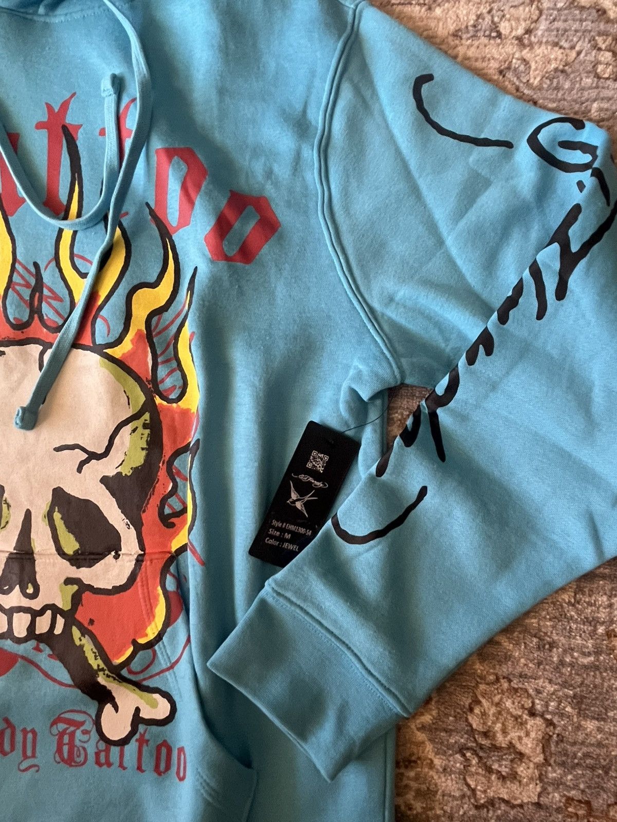 Ed Hardy FLAME SKULL GRAPHIC ED HARDY HOODIE M Size US M / EU 48-50 / 2 - 3 Thumbnail