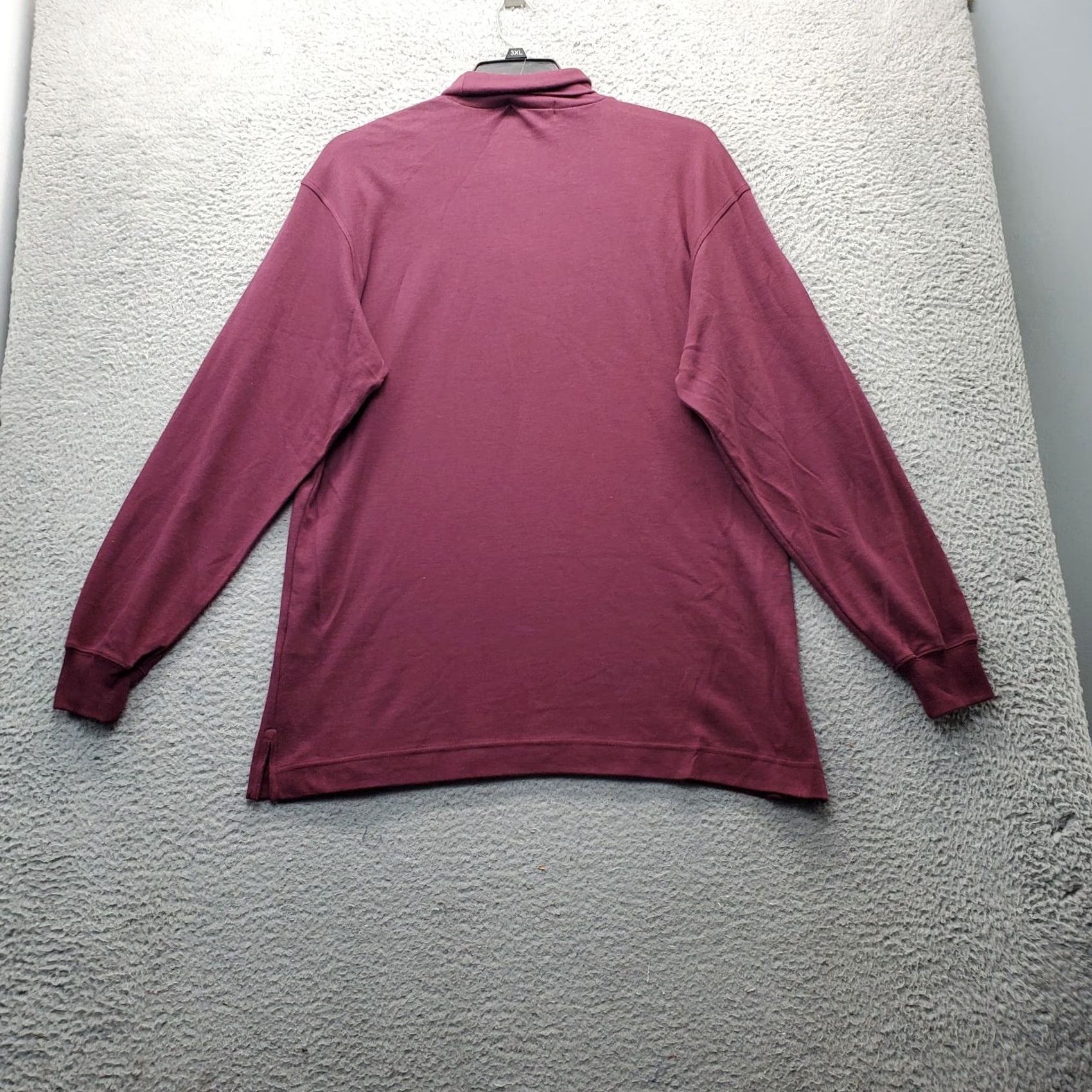 Nautica Nautica Shirt Mens M Burgundy Embroidered Logo Turtle Neck Pullover Size US M / EU 48-50 / 2 - 2 Thumbnail