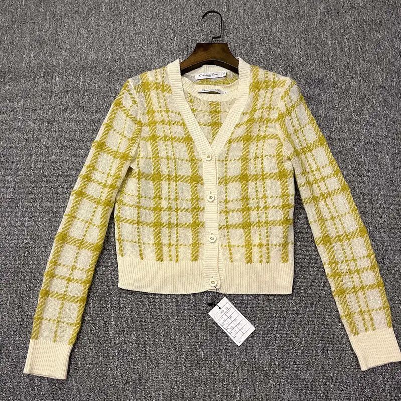 Dior Dior Yellow Cotton Cardigan for Women 0089 Size M / US 6-8 / IT 42-44 - 1 Thumbnail