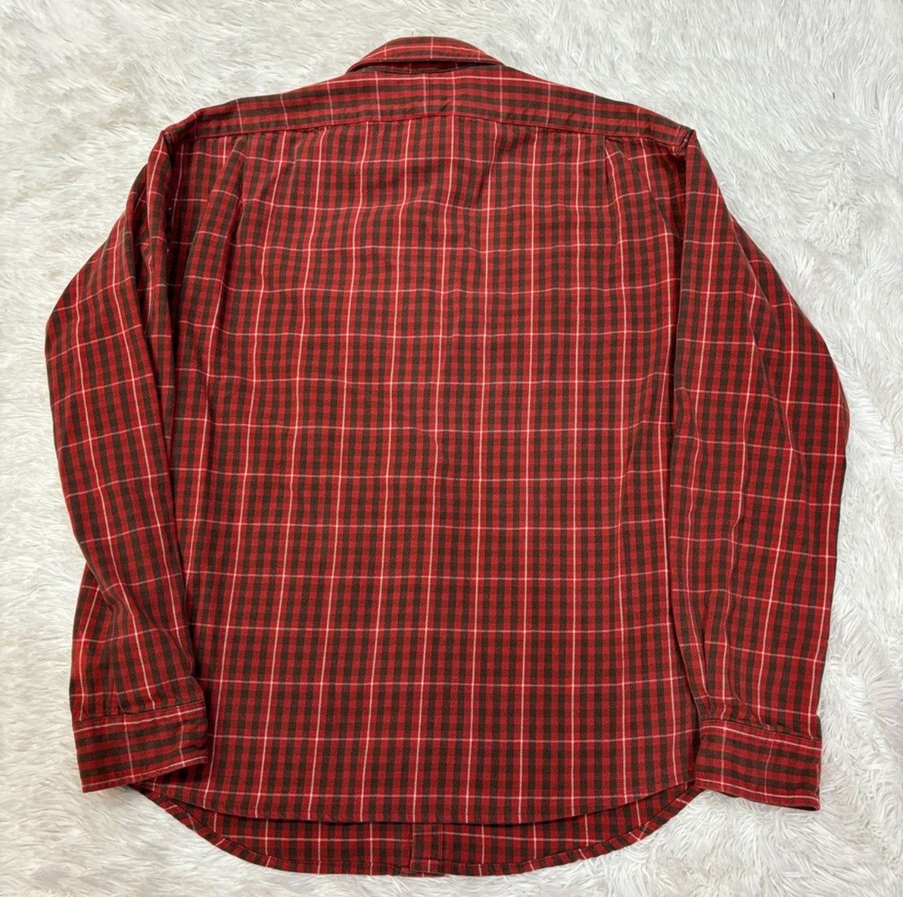 Ralph Lauren Polo Country Ralph Lauren Work Shirt Rust Cotton Flannel Size US L / EU 52-54 / 3 - 3 Thumbnail