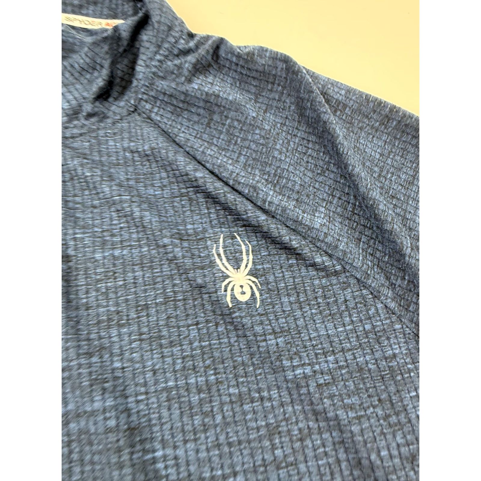 Spyder Spyder Active Pullover Mens XL Blue Quarter Zip Long Sleeve Shirt Athletic Size US XL / EU 56 / 4 - 2 Thumbnail