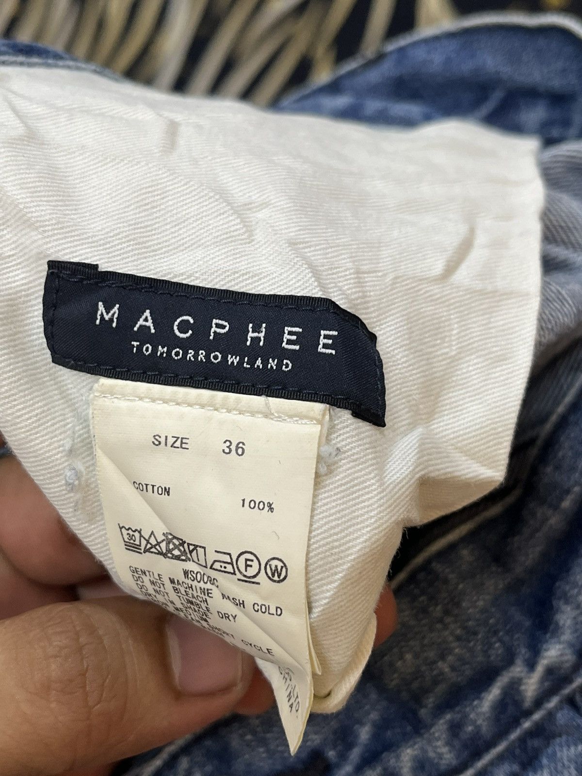 Japanese Brand × Vintage Vintage Macphee Double Side Button Baggy Denim Size US 27 - 10 Thumbnail