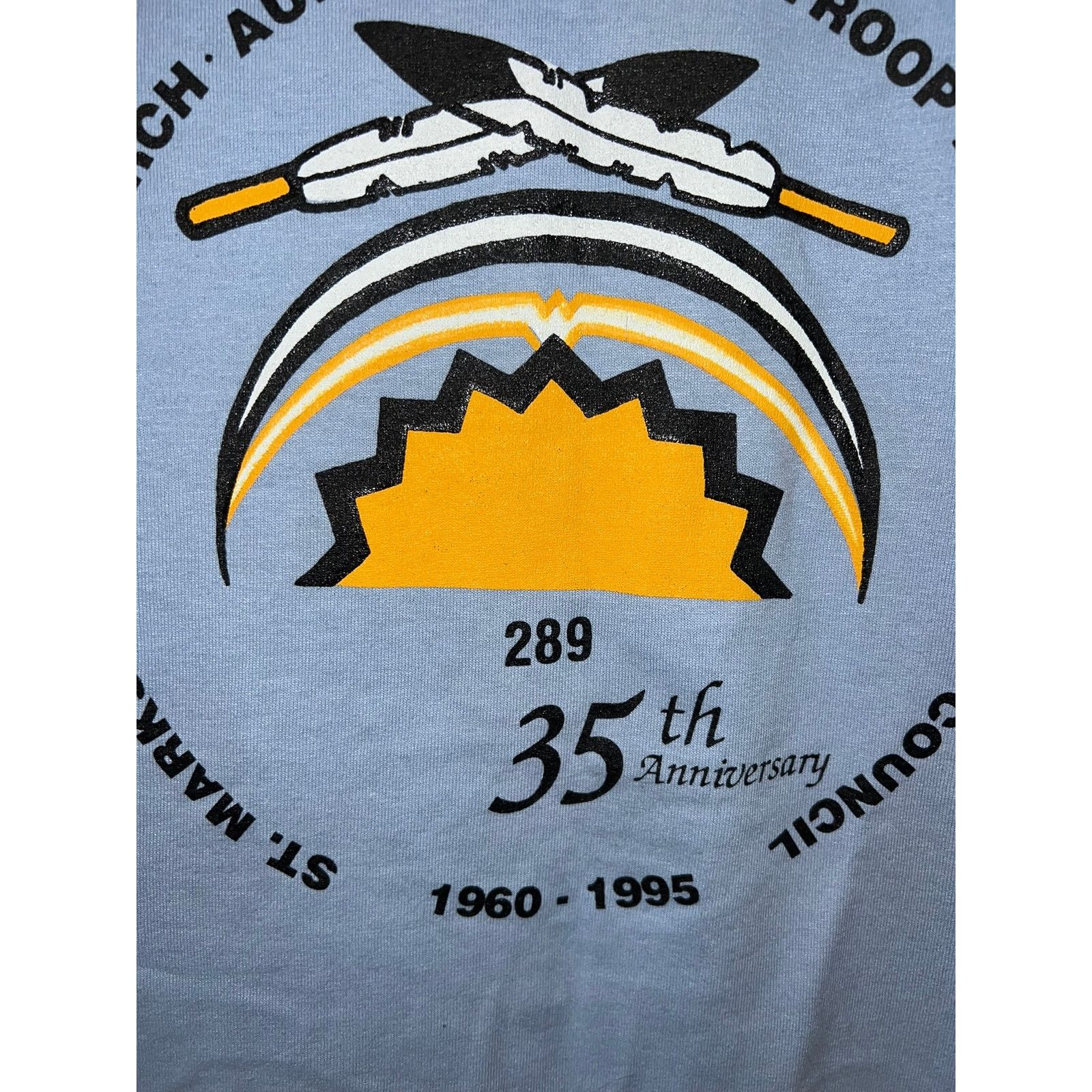 Fruit Of The Loom Vintage Jesus Shirt St. marks Lutheran Church Top 10 Reasons Size US XL / EU 56 / 4 - 4 Thumbnail