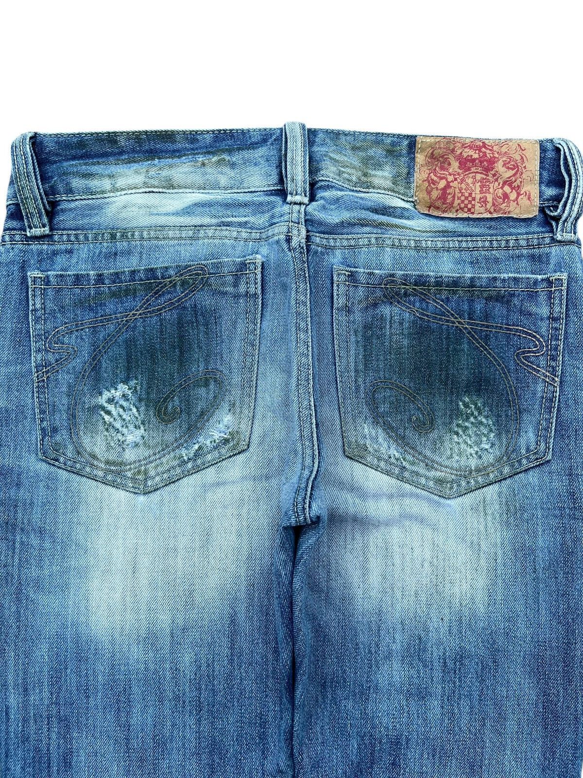 Japanese Brand Vintage Japanese Brand Blue Washed Distressed Straight Jeans Size US 31 - 4 Thumbnail